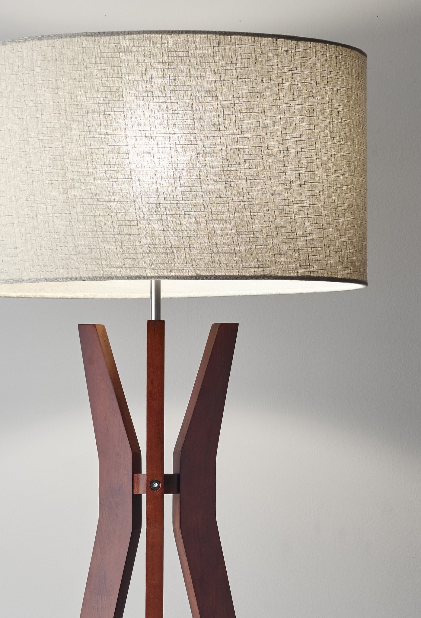 Bedford Floor Lamp - Walnut Shelf Storage-Lighting-DECOROLALA