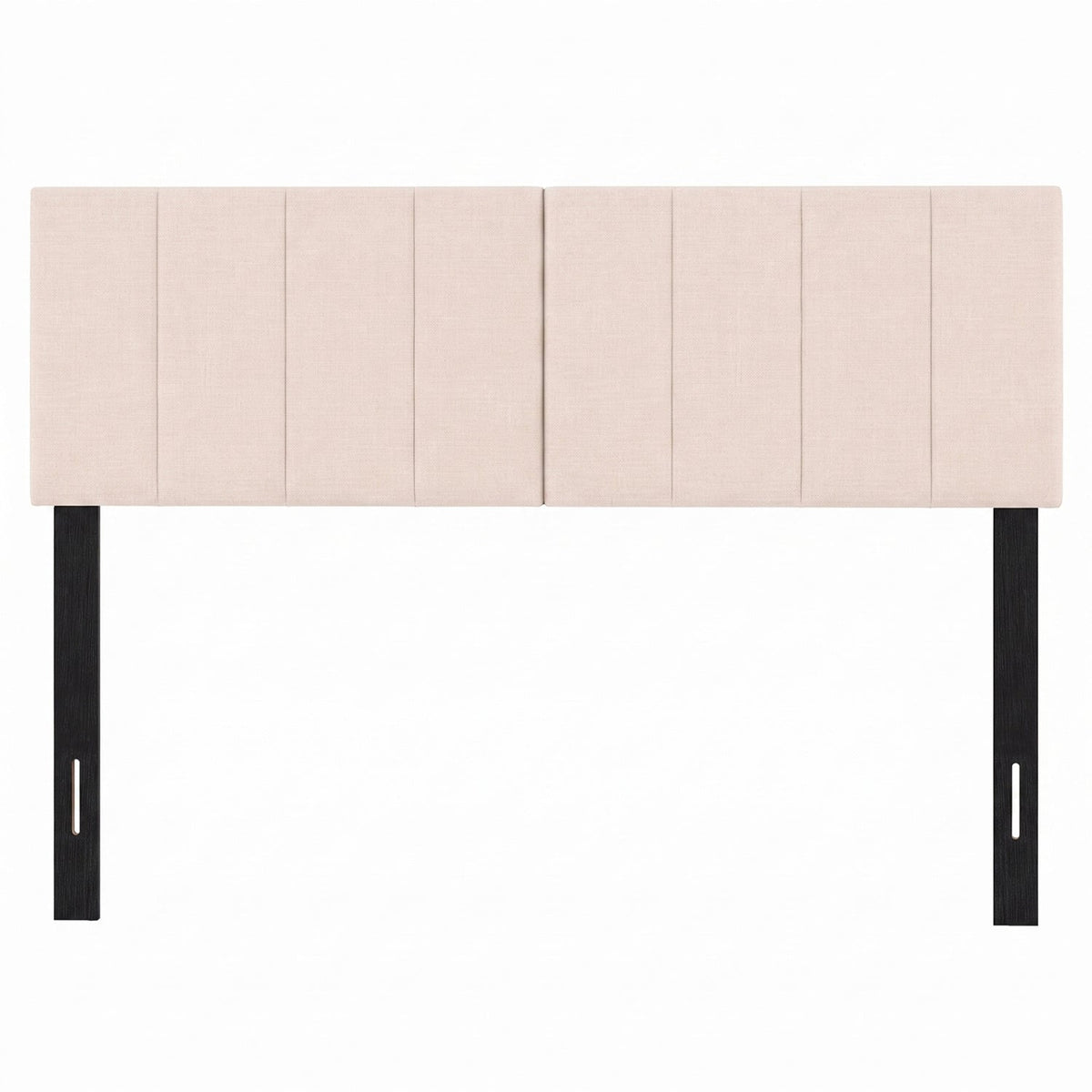 Beige Linen Upholstered Headboard - Adjustable Full/Queen Size-Headboards-DECOROLALA