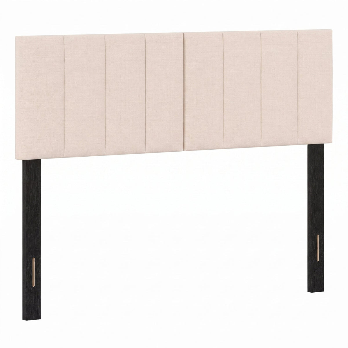Beige Linen Upholstered Headboard - Adjustable Full/Queen Size-Headboards-DECOROLALA