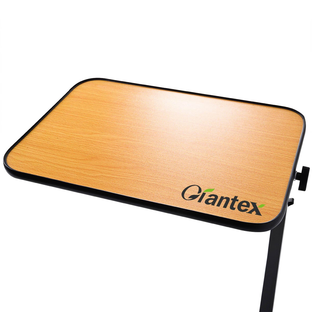 Beige Overbed Rolling Table Food Tray-End & Side Tables-DECOROLALA