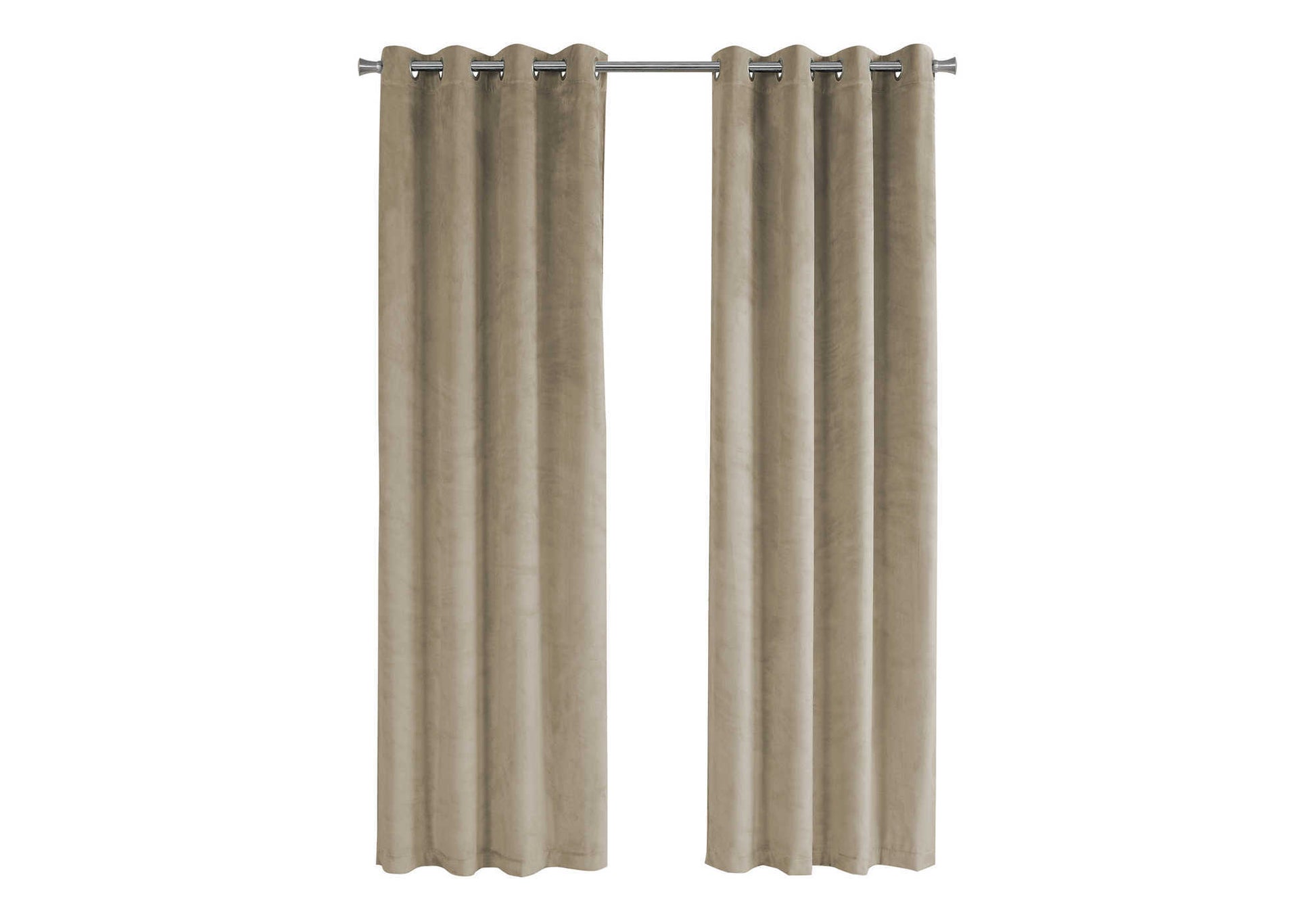 Beige Room Darkening Curtain Panel Set, 52"W x 84"H-Curtain-DECOROLALA