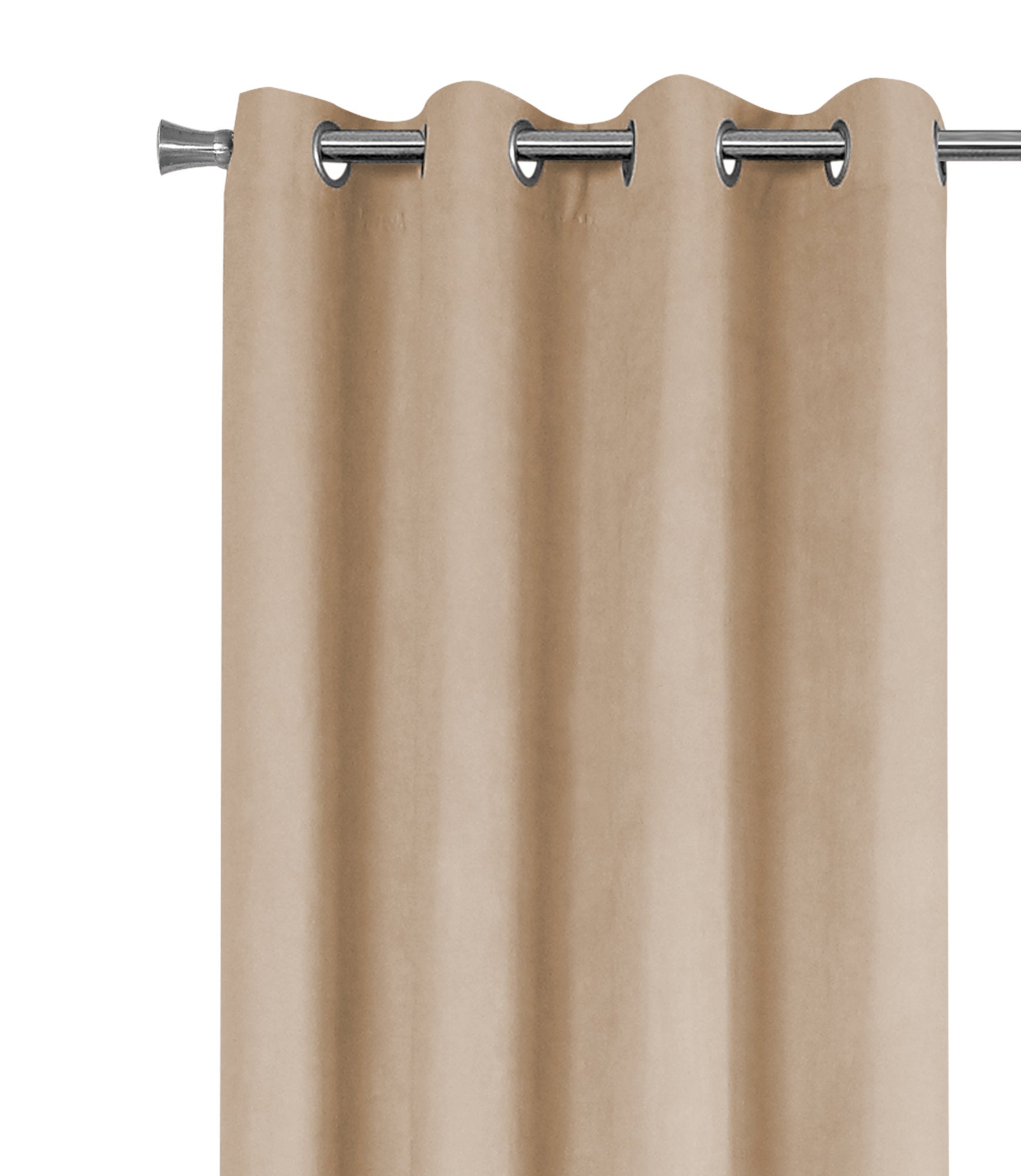 Beige Room Darkening Curtain Panels, 54"W x 84"H, Set of 2-Curtain-DECOROLALA