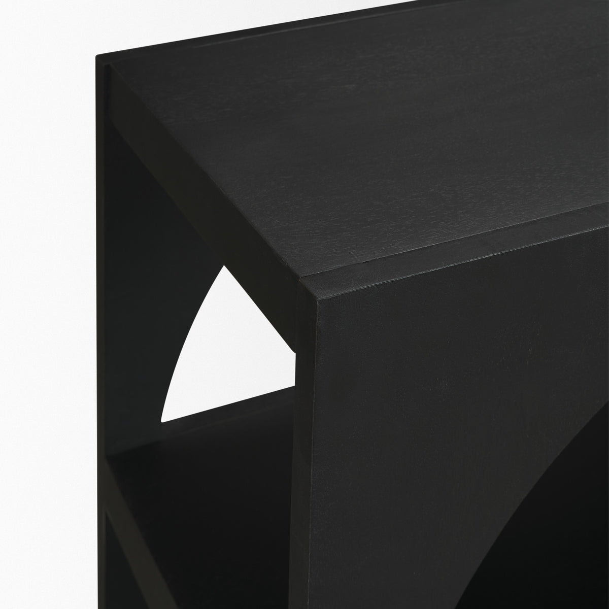 Bela 54" Arched Console Table Medium Brown Wood-Media Console-DECOROLALA