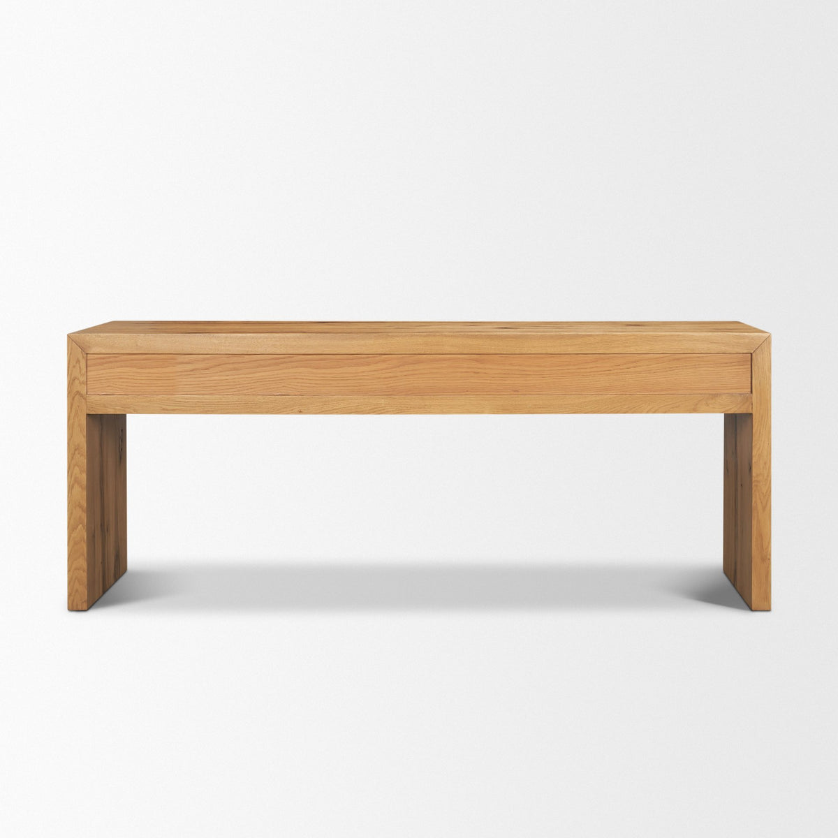 Belford 72" Light Brown Oak Wood Console Table-Console Tables-DECOROLALA