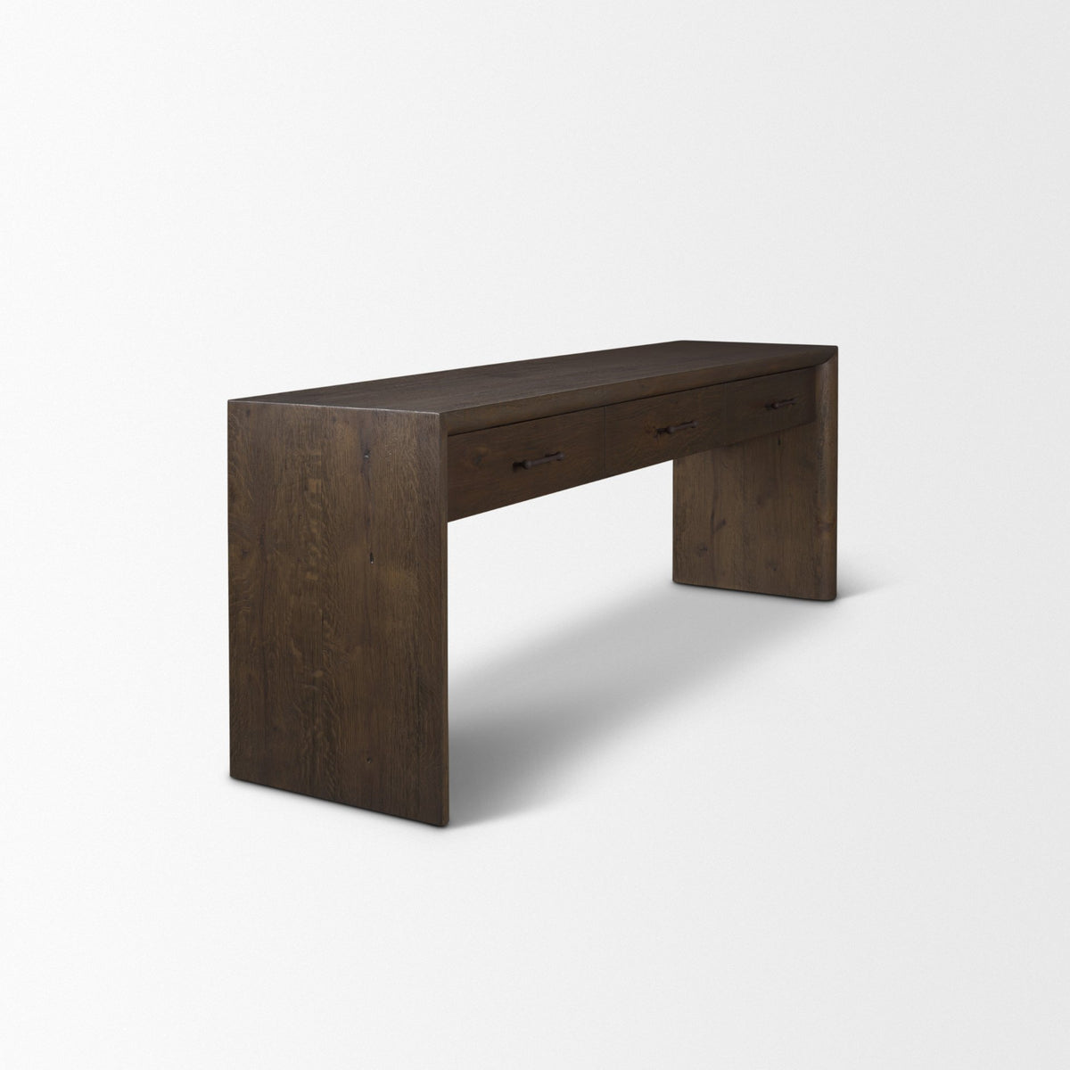 Belford 72" Light Brown Oak Wood Console Table-Console Tables-DECOROLALA