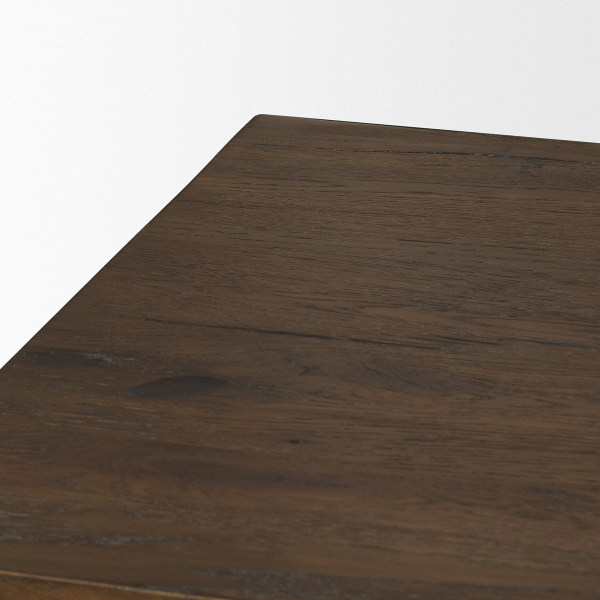 Belford Dark Brown Oak Wood Media Console-Media Consoles-DECOROLALA