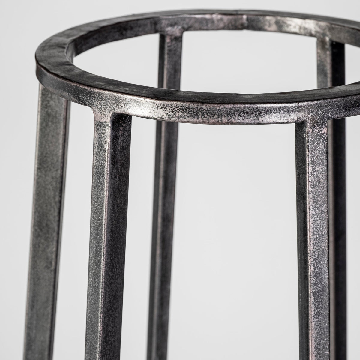 Bella Large Black Metal Cylindrical Cage Candle Holder Lantern-Lanterns-DECOROLALA