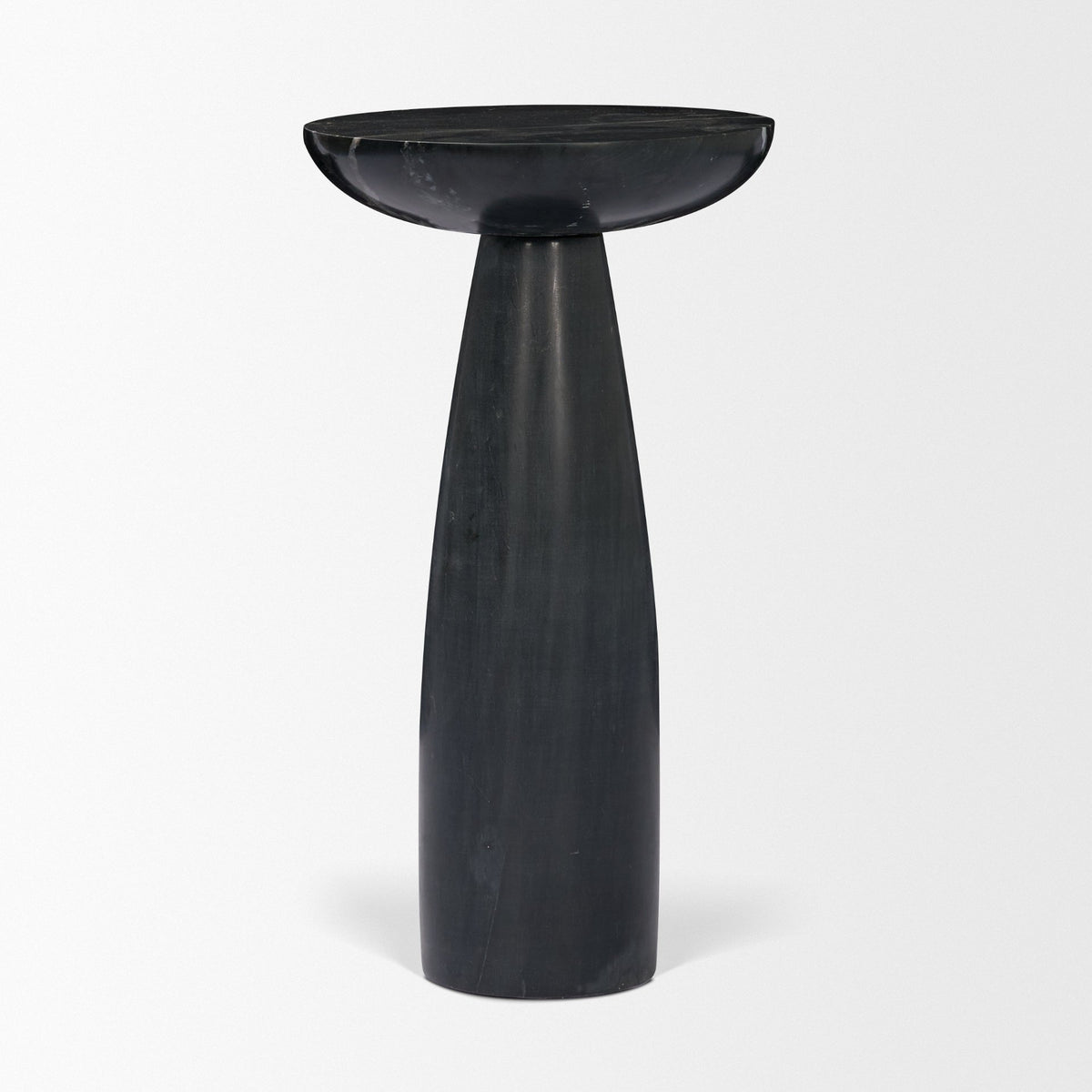 Bellancia Rosso Levanto Marble Pedastal Side Table-End and Side Tables-DECOROLALA