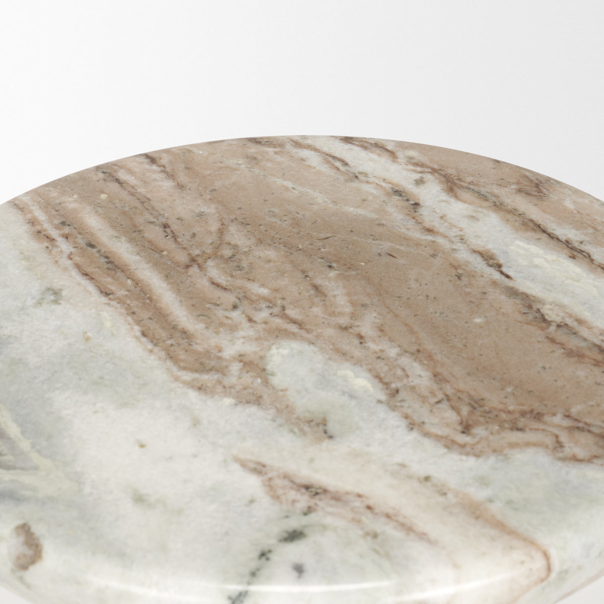 Bellancia Rosso Levanto Marble Pedastal Side Table-End and Side Tables-DECOROLALA