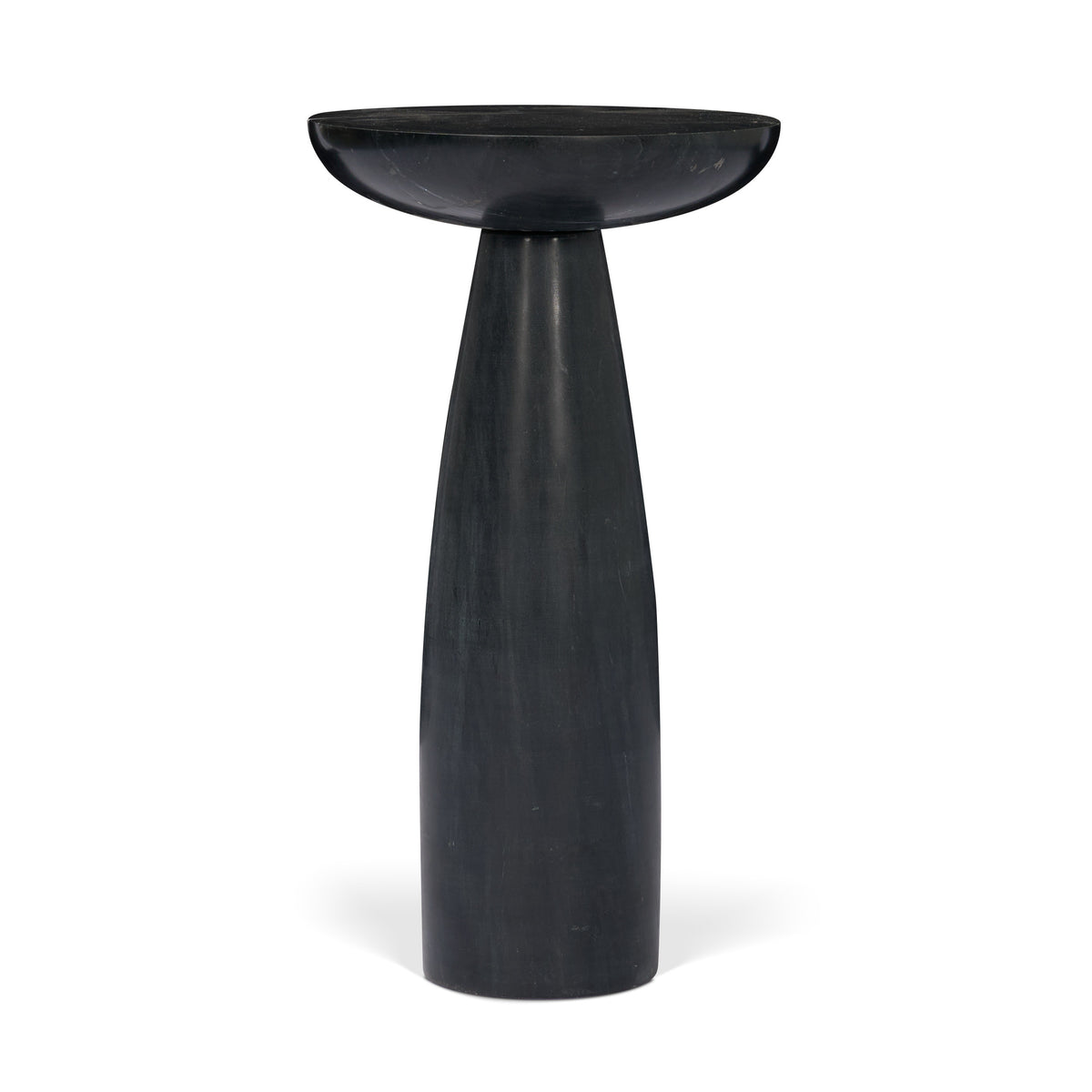 Bellancia Rosso Levanto Marble Pedastal Side Table-End and Side Tables-DECOROLALA