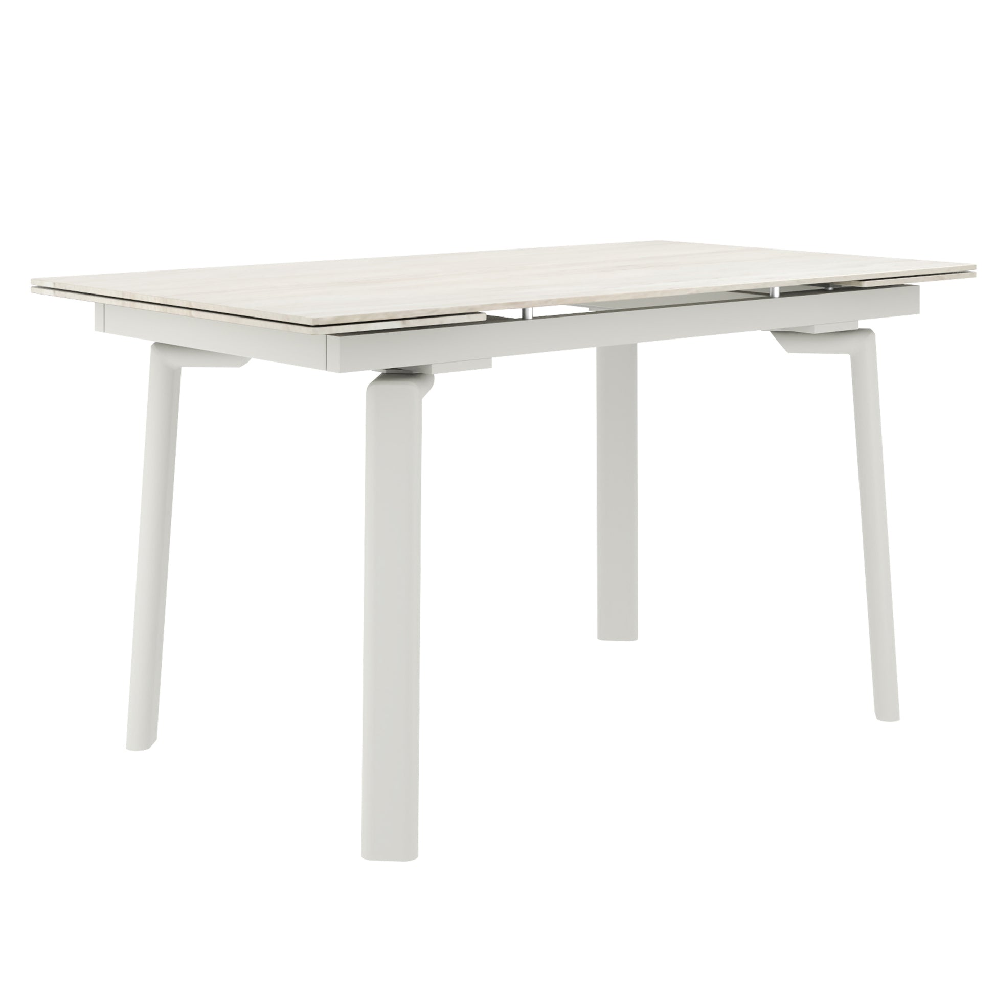 Bellaro Caspian 7-Piece Sintered Stone Dining Set - Cream-DECOROLALA