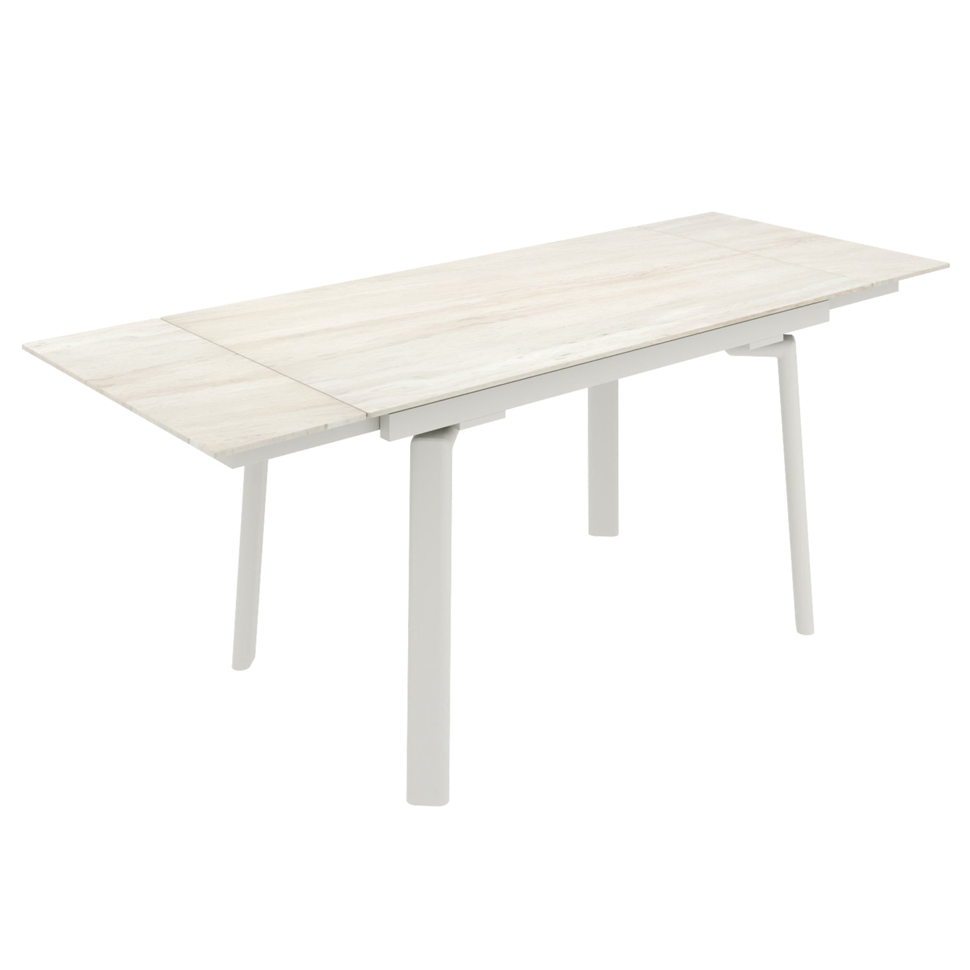 Bellaro Caspian 7-Piece Sintered Stone Dining Set - Cream-DECOROLALA