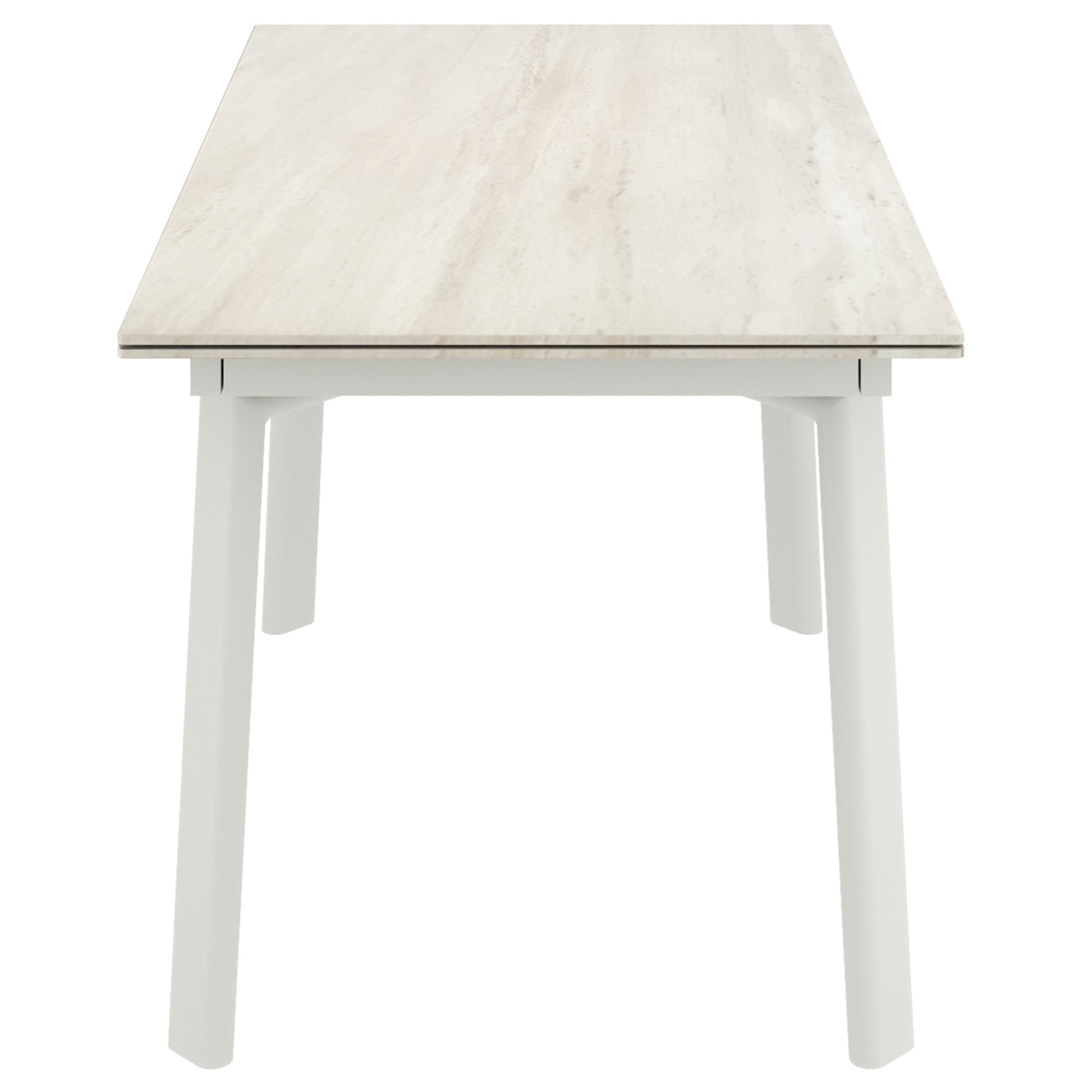 Bellaro Caspian 7-Piece Sintered Stone Dining Set - Cream-DECOROLALA