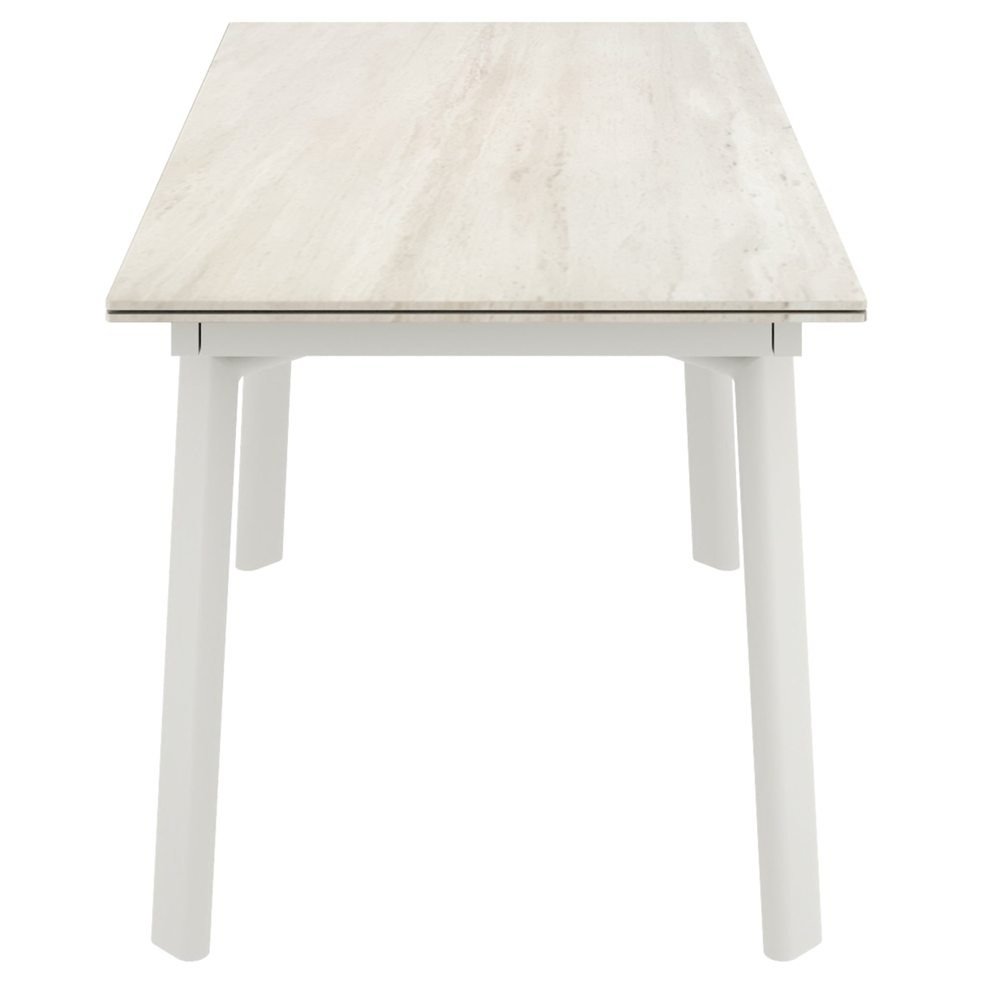 Bellaro Caspian 7-Piece Sintered Stone Dining Set - Cream-DECOROLALA