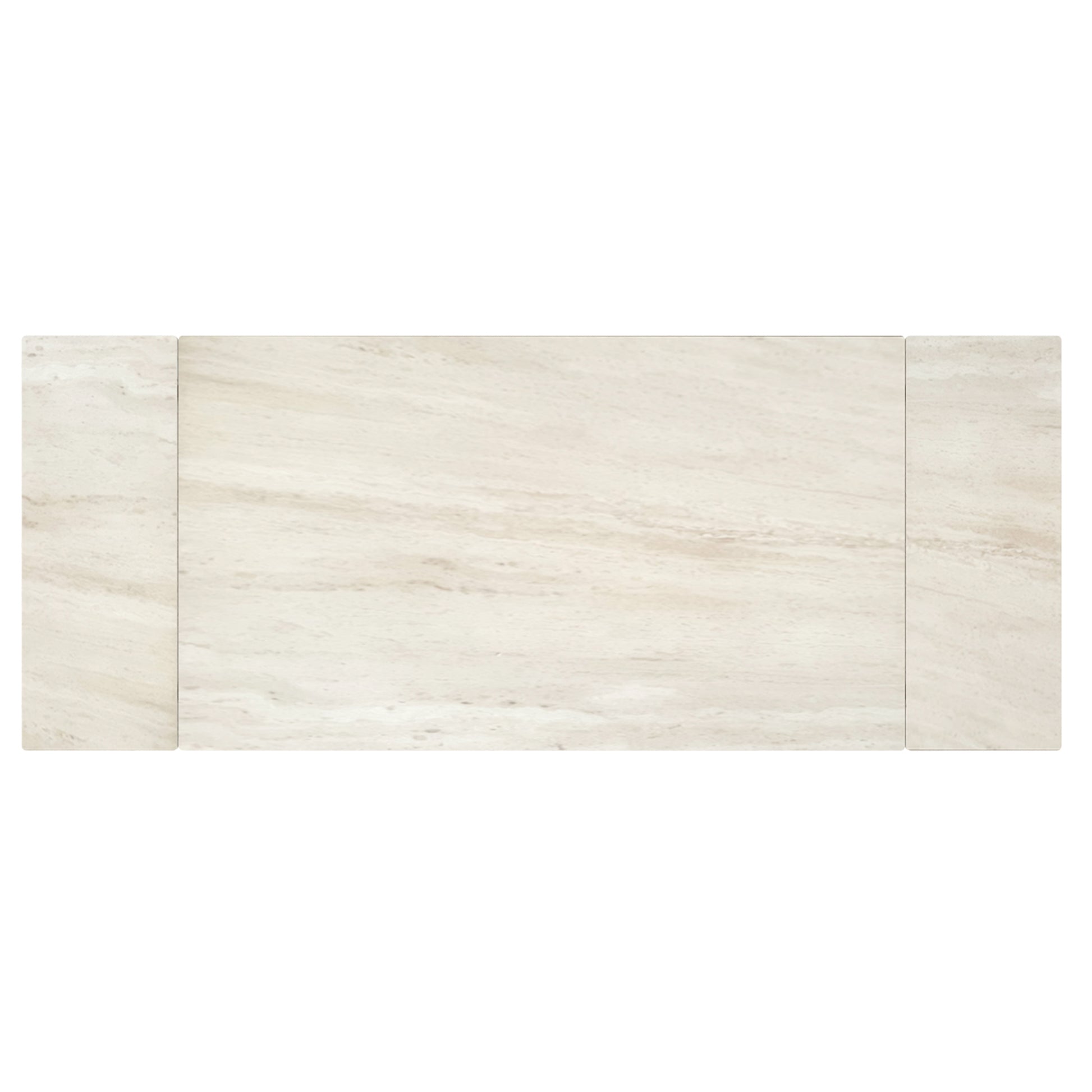 Bellaro Caspian 7-Piece Sintered Stone Dining Set - Cream-DECOROLALA