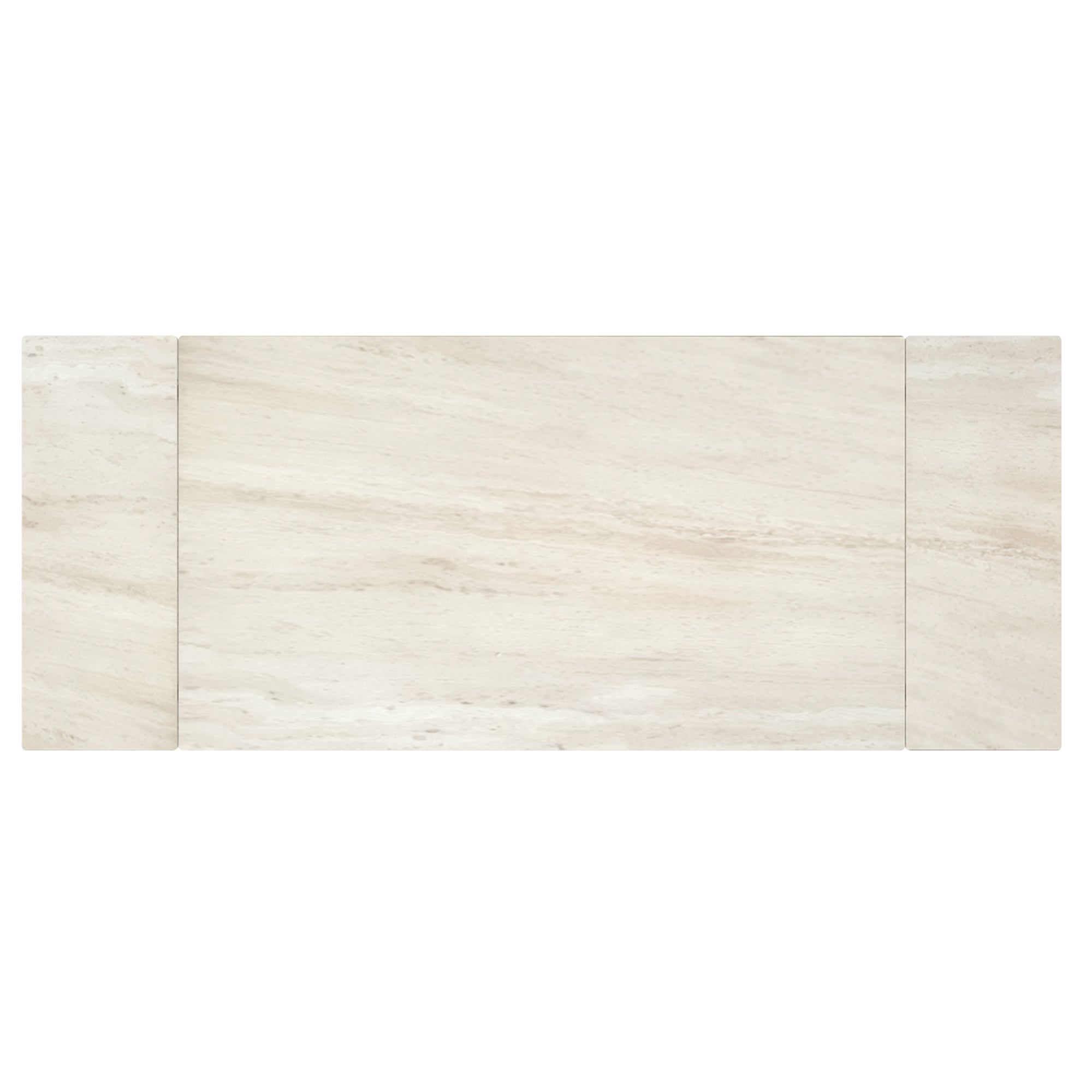 Bellaro Caspian 7-Piece Sintered Stone Dining Set - Cream-DECOROLALA