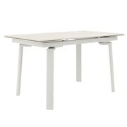 Bellaro Sintered Stone Extension Dining Table - Travertine/Cream-DECOROLALA