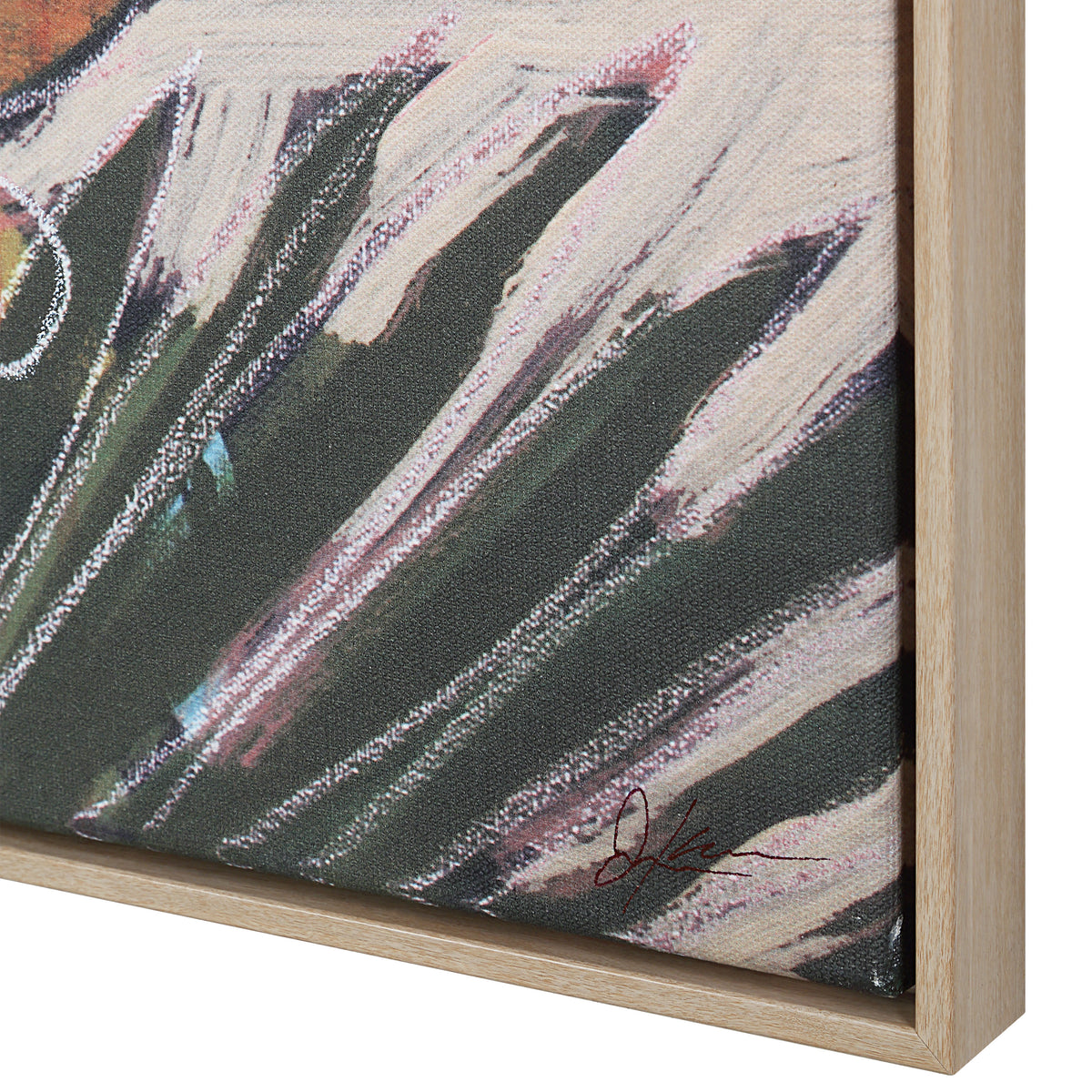 Belleza 40" H x 40" W Canvas Art, Green-Canvas Prints-DECOROLALA
