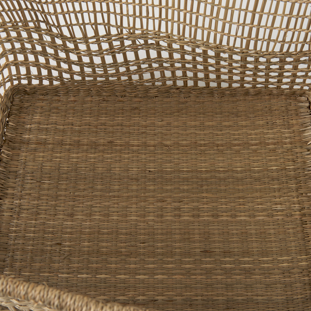 Bellisa Seagrass Baskets - Medium Brown Set of 2-Decorative Baskets-DECOROLALA