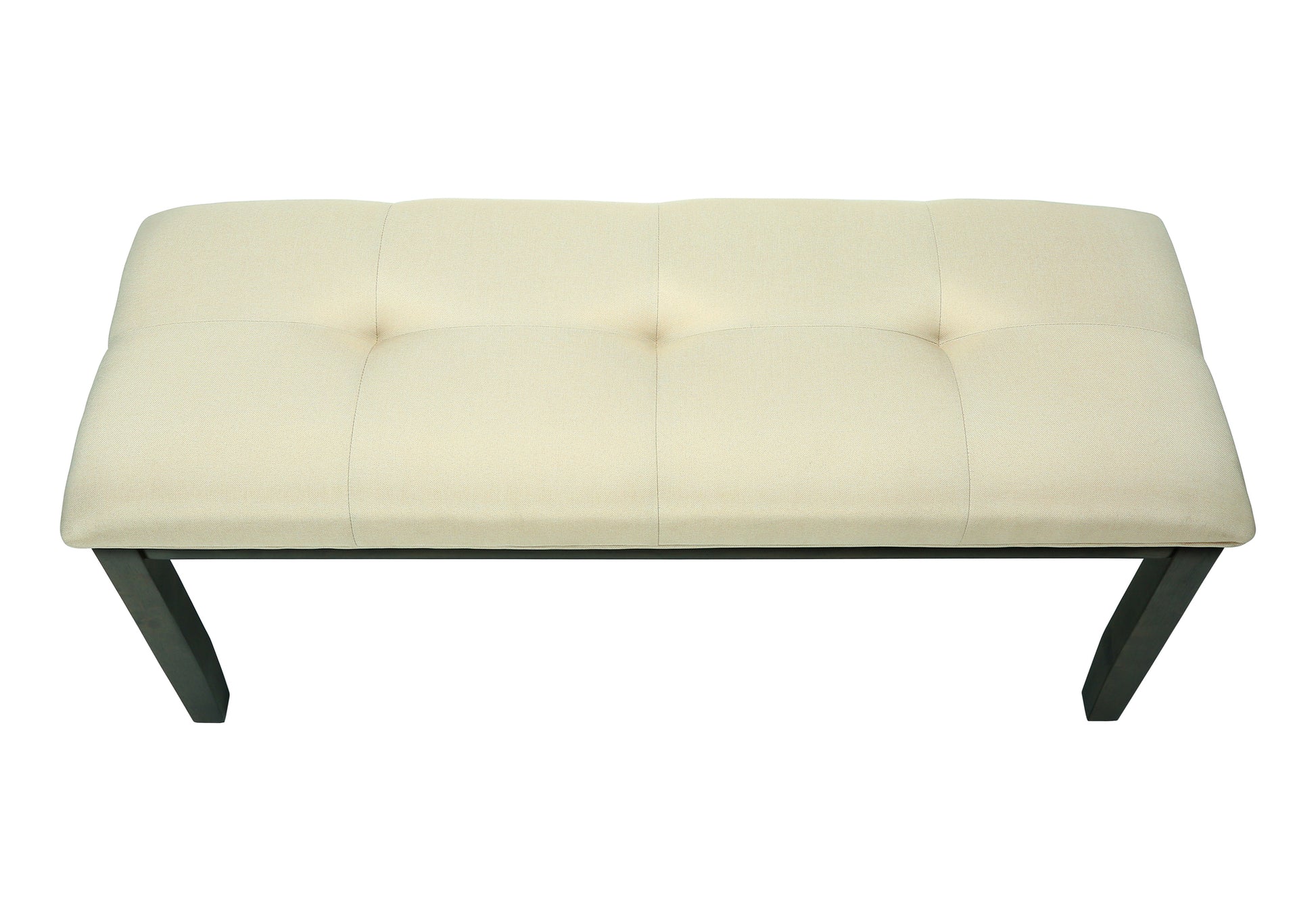 Bench - 44"L Cream Fabric Seat-Benches-DECOROLALA