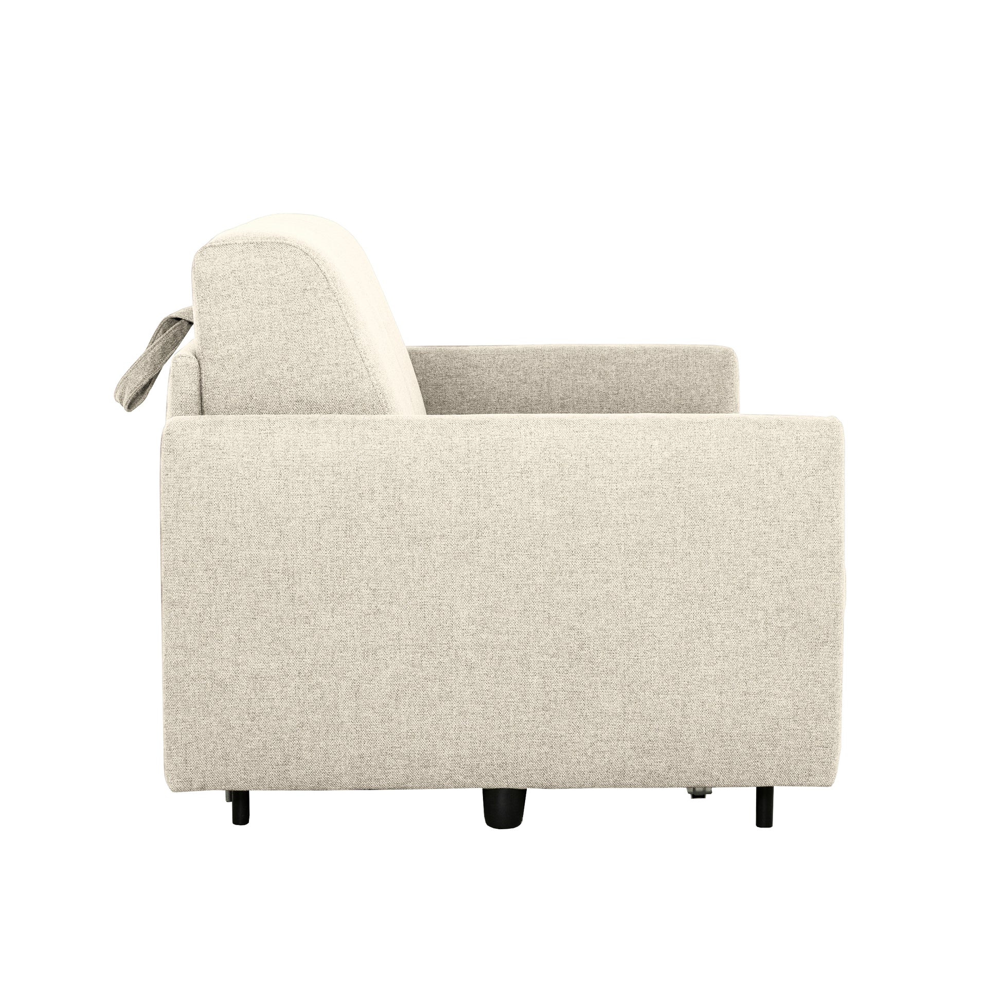 Bennett 70 in. Full Sofa Bed with Memory Foam Mattress - Beige-Living Room-DECOROLALA