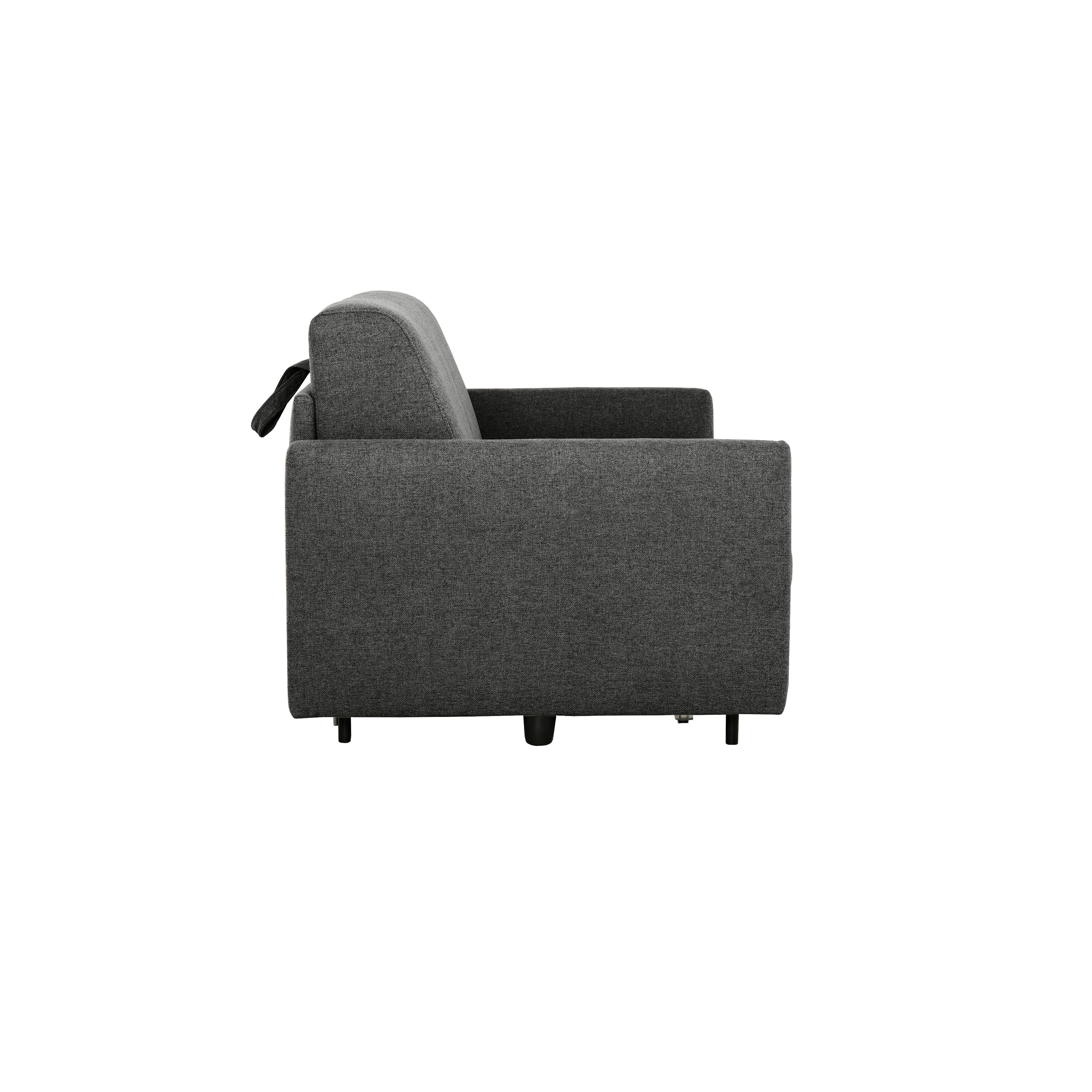 Bennett 70 in. Full Sofa Bed with Memory Foam Mattress - Graphite-Living Room-DECOROLALA