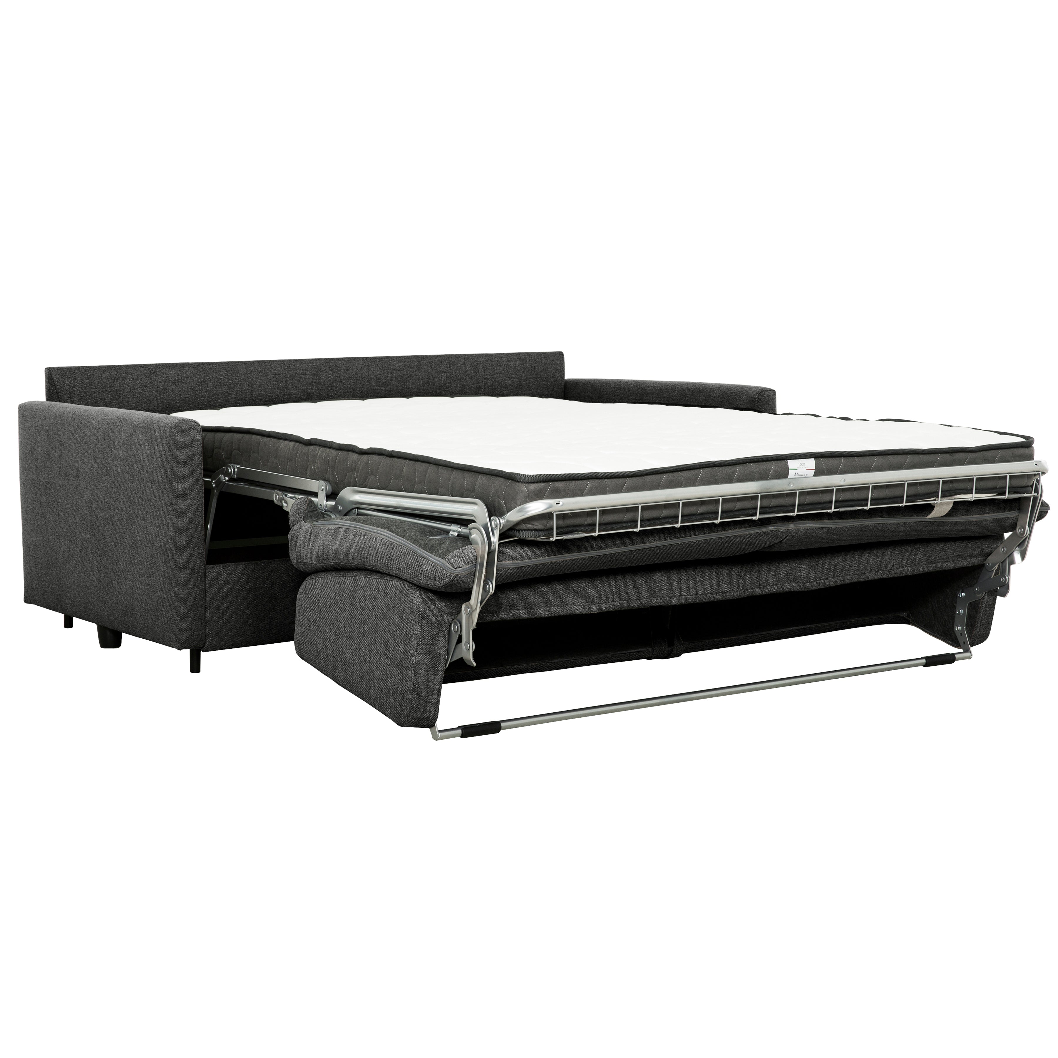Bennett 70 in. Full Sofa Bed with Memory Foam Mattress - Graphite-Living Room-DECOROLALA