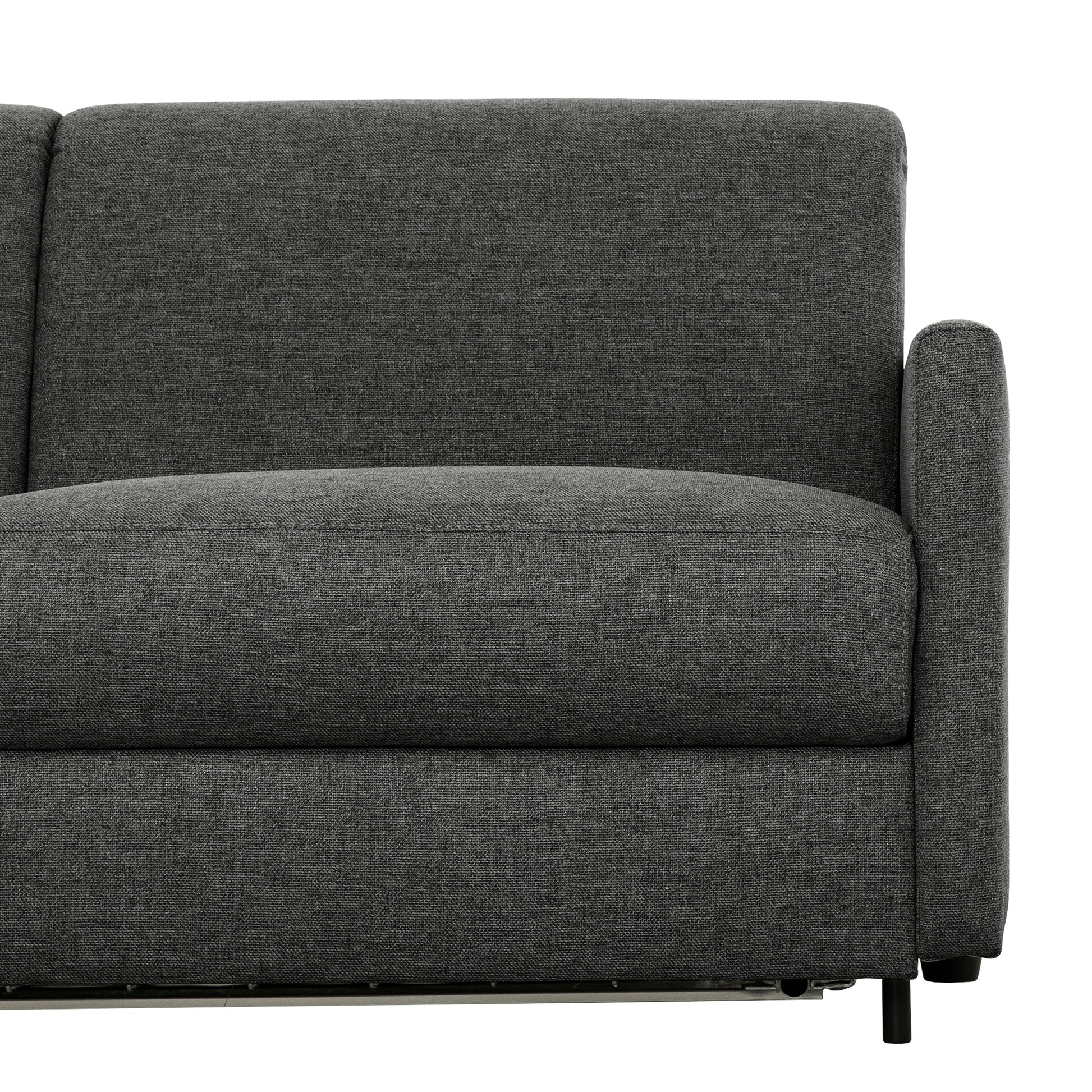 Bennett 70 in. Full Sofa Bed with Memory Foam Mattress - Graphite-Living Room-DECOROLALA