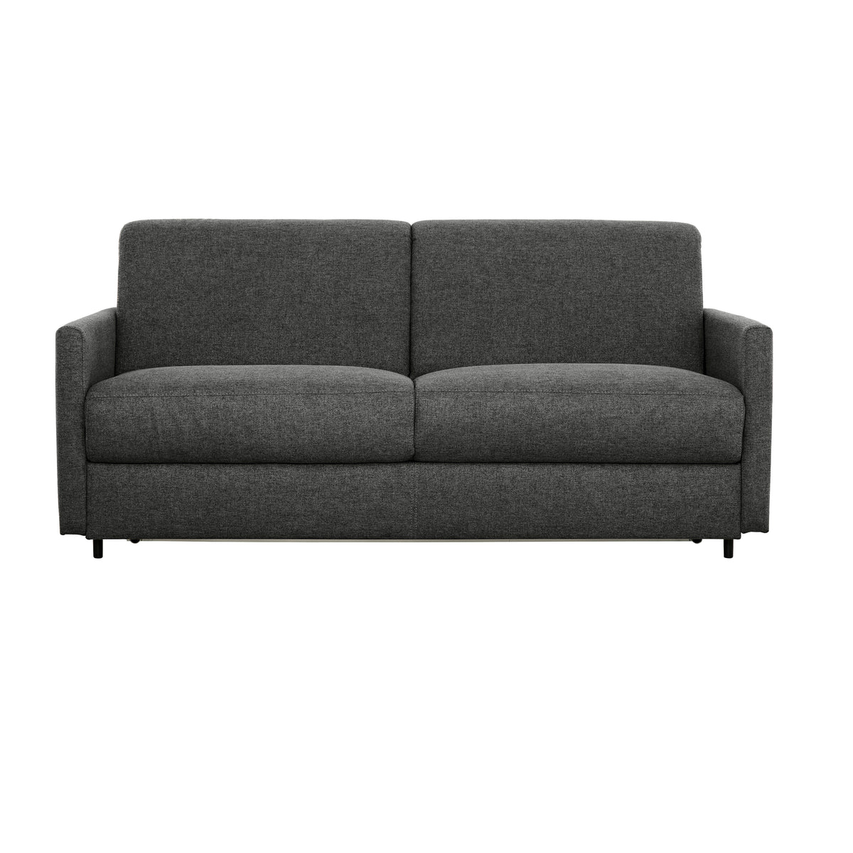 Bennett 70 in. Full Sofa Bed with Memory Foam Mattress - Graphite-Living Room Furniture Sets-DECOROLALA