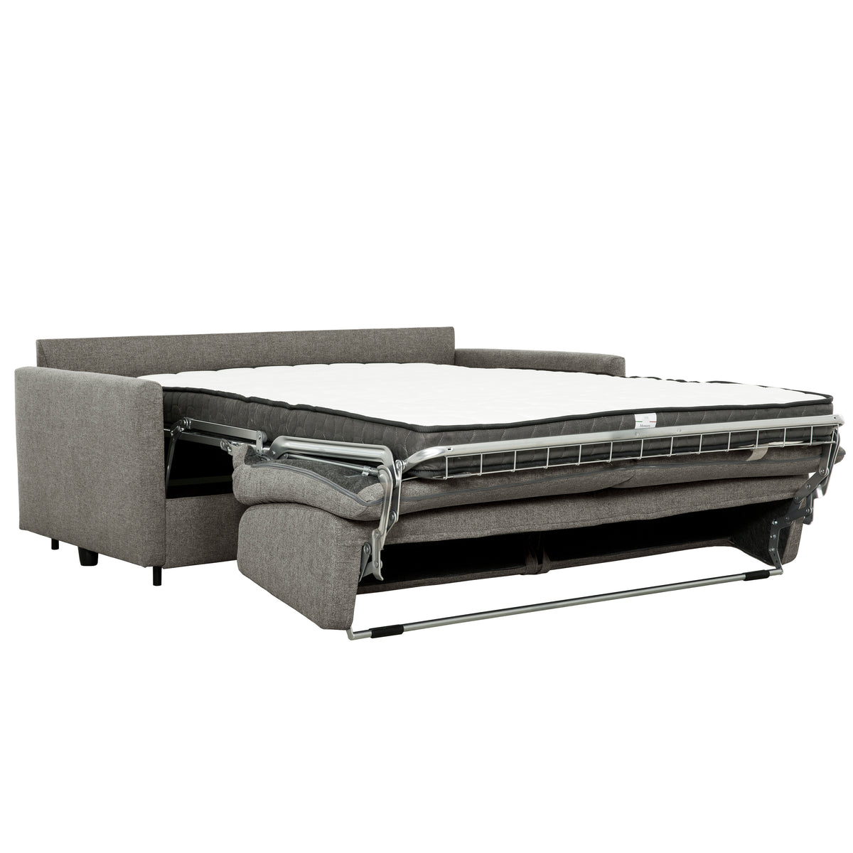 Bennett 70 in. Full Sofa Bed with Memory Foam Mattress - Stone-Living Room-DECOROLALA