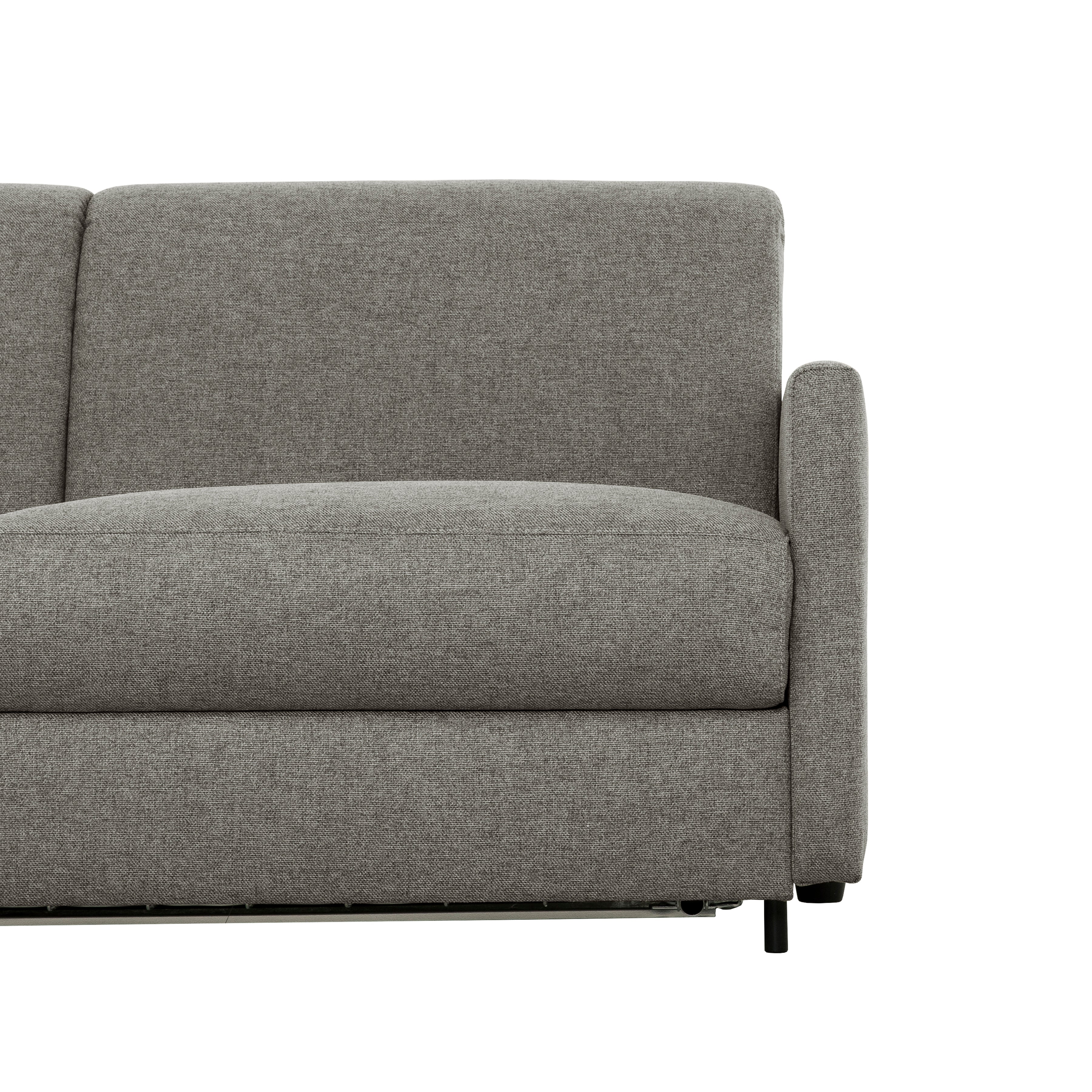 Bennett 70 in. Full Sofa Bed with Memory Foam Mattress - Stone-Living Room-DECOROLALA