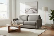 Bennett 70 in. Full Sofa Bed with Memory Foam Mattress - Stone-Living Room-DECOROLALA