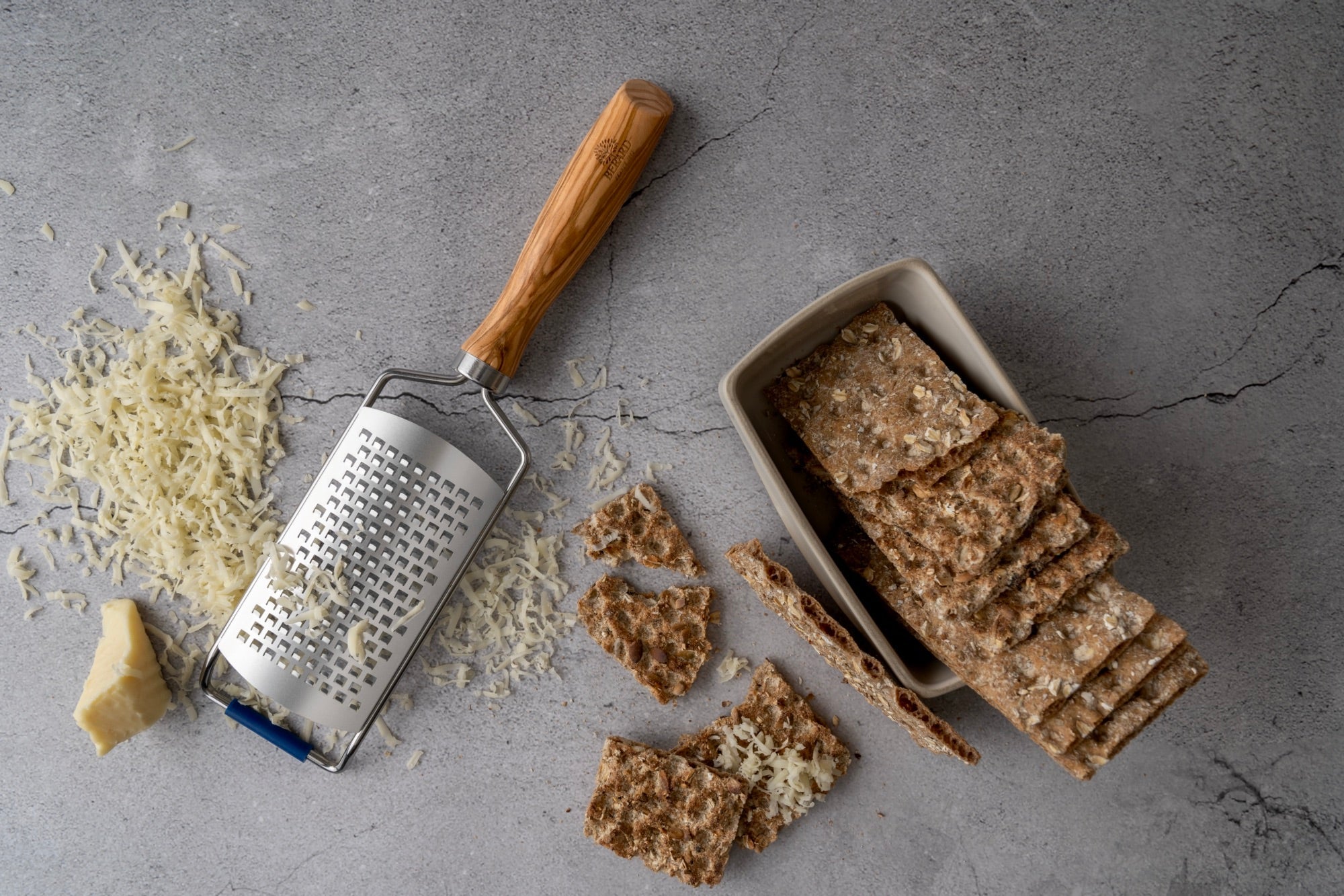 Berard Olivewood Handle Zester Grater – Fine Blade, FSC Certified, France-Kitchen Tools-DECOROLALA