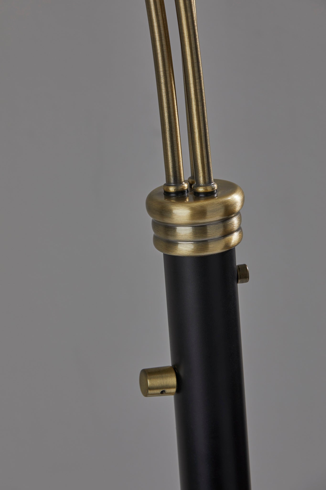 Bergen 3-Arm Arc Lamp - Black Brass 82"-Lighting-DECOROLALA