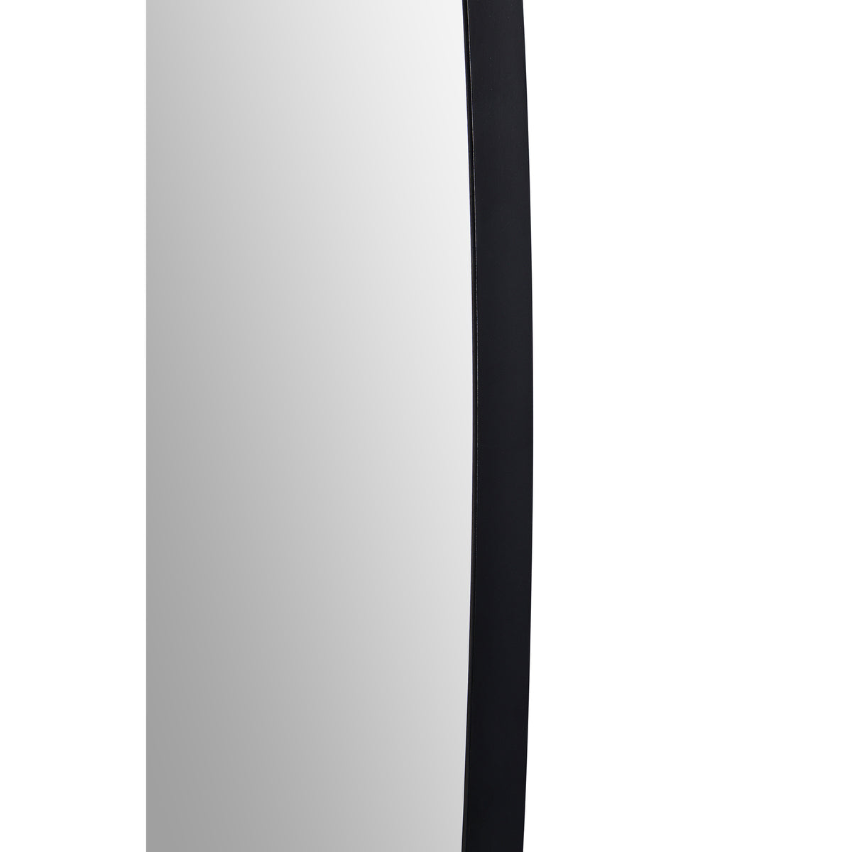 Bergen 36" Tall Rectangle Wall Mirror, Black-Mirrors-DECOROLALA