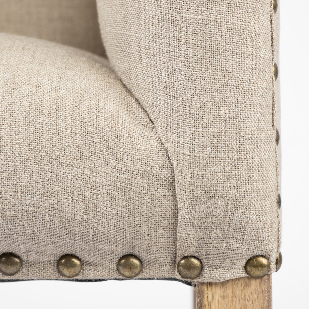 Bergen 60L x 19W Fabric Covered Seat W/Brown Wood Frame Accent Bench-Benches-DECOROLALA
