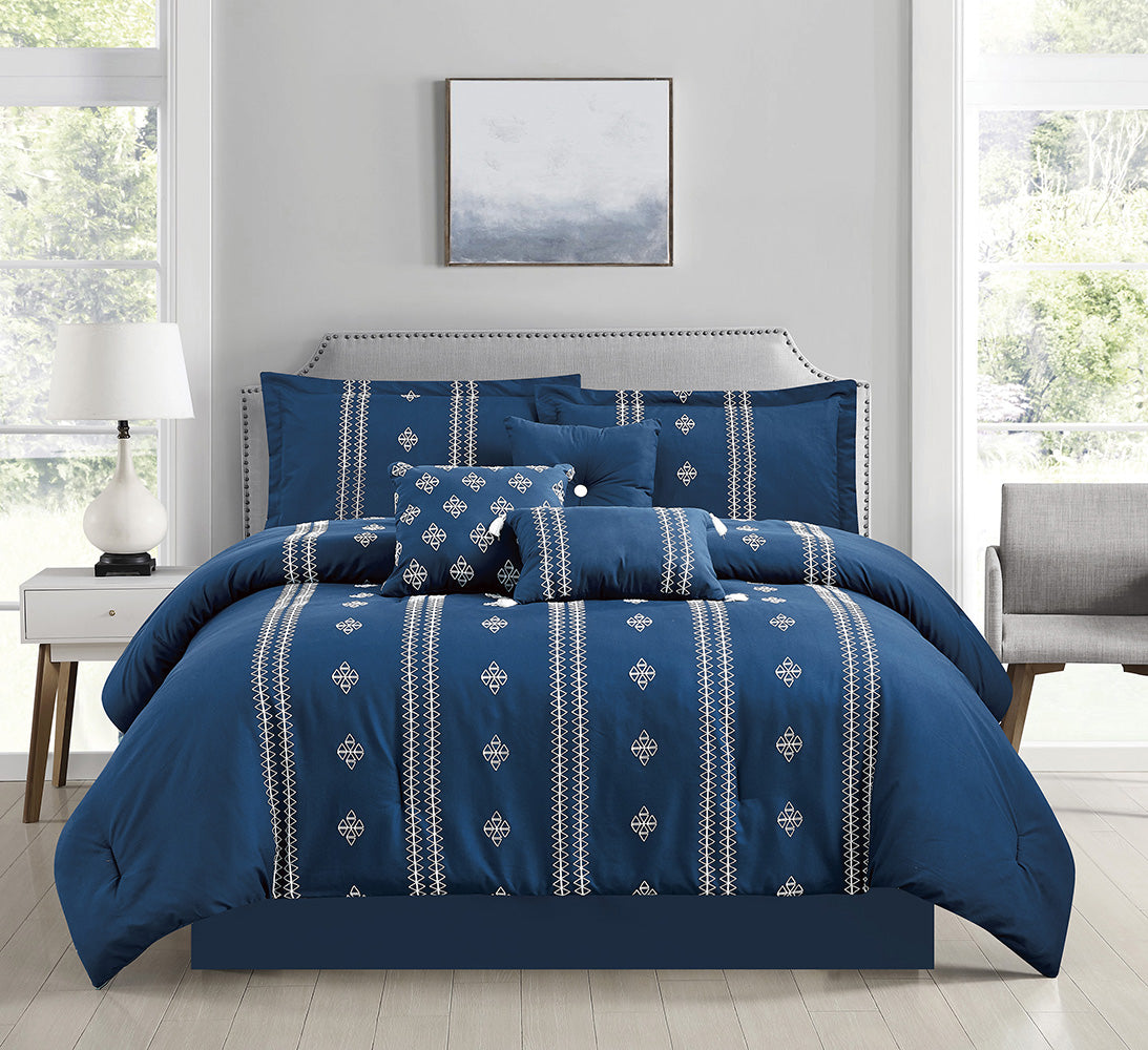 Berlin 7 pc Comforter Set-Comforter Sets-DECOROLALA