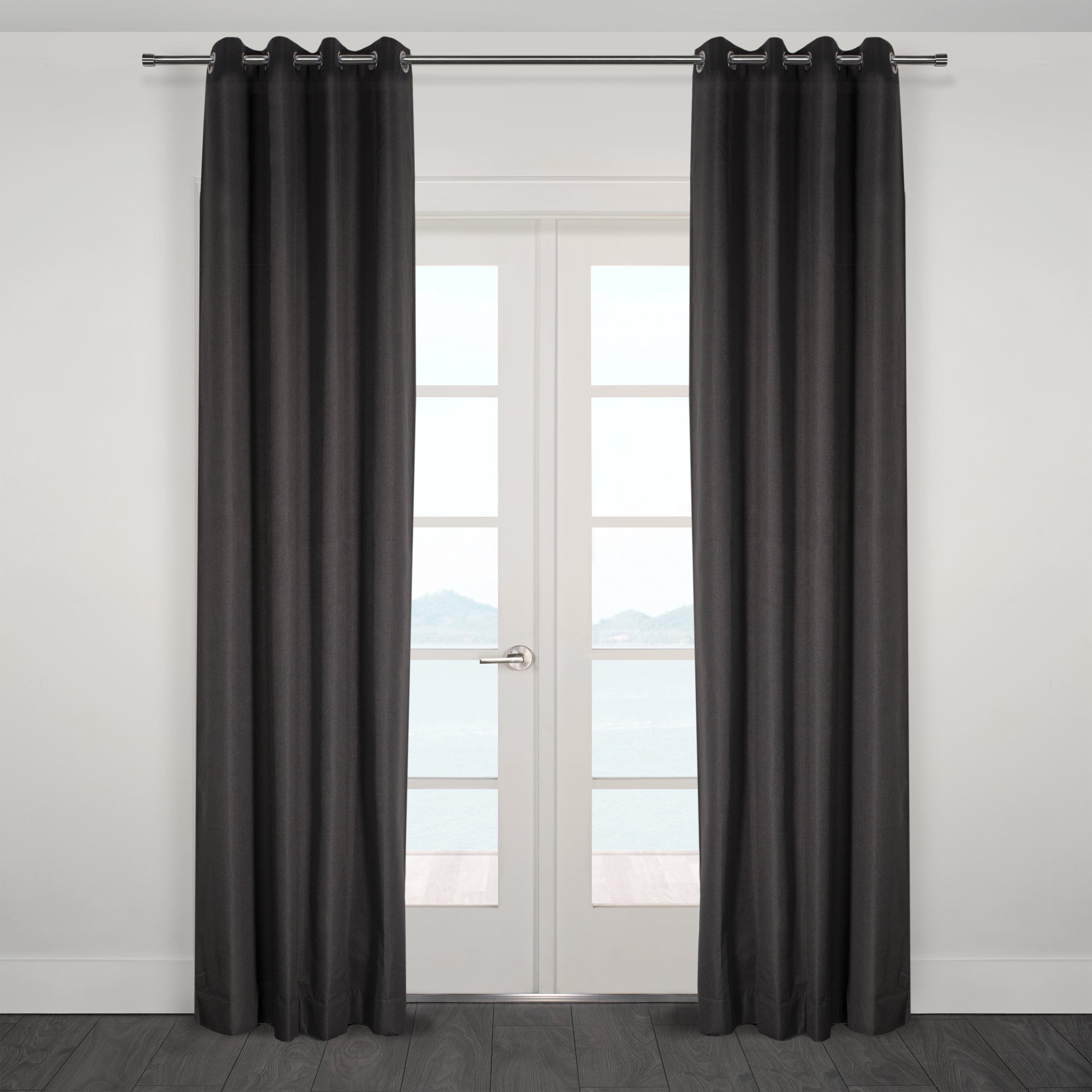 Berlin Textured Blackout Grommet Curtain 52" x 108"-Curtains-DECOROLALA