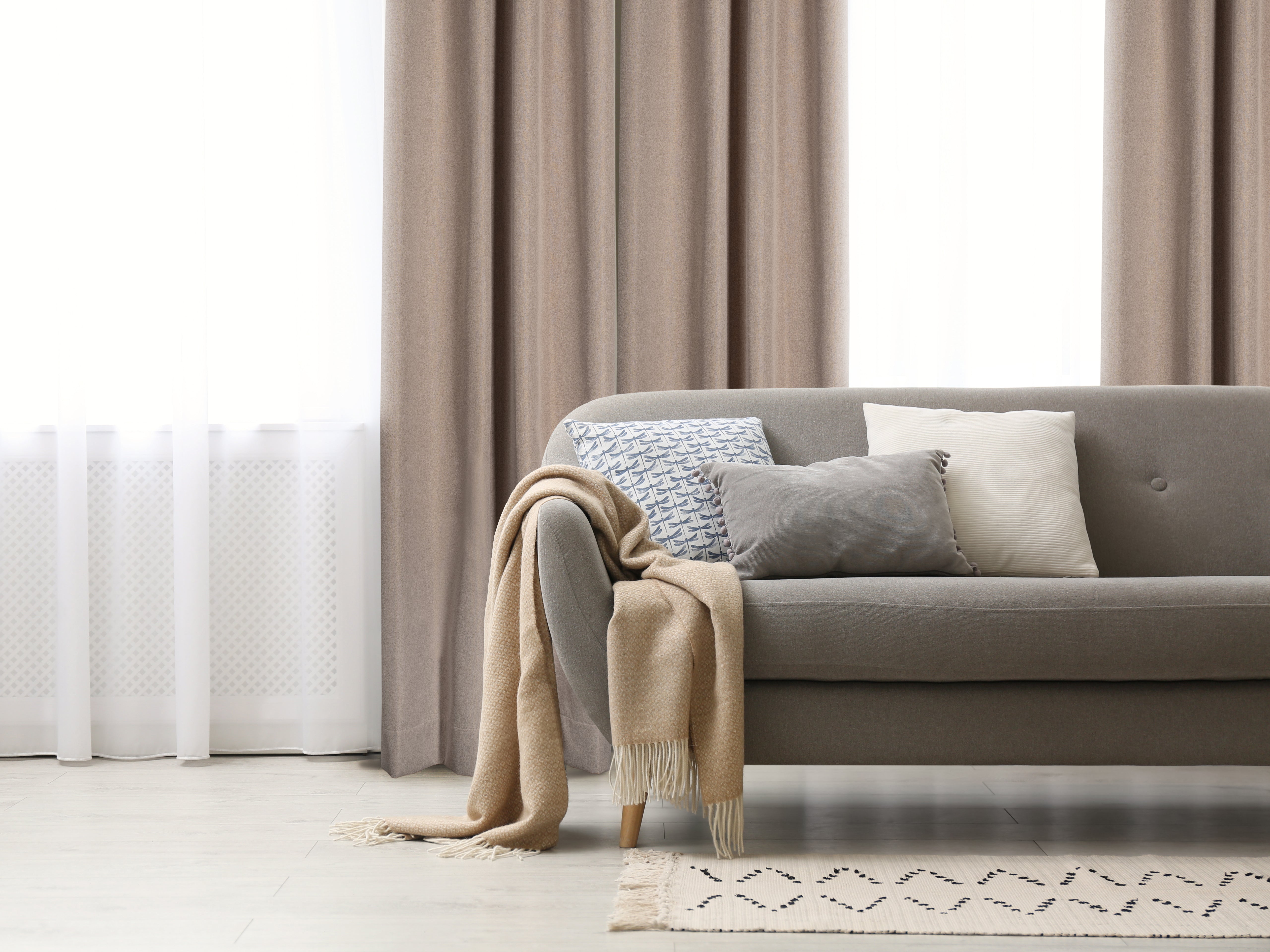 Berlin Textured Blackout Grommet Curtain 52" x 108"-Curtains-DECOROLALA
