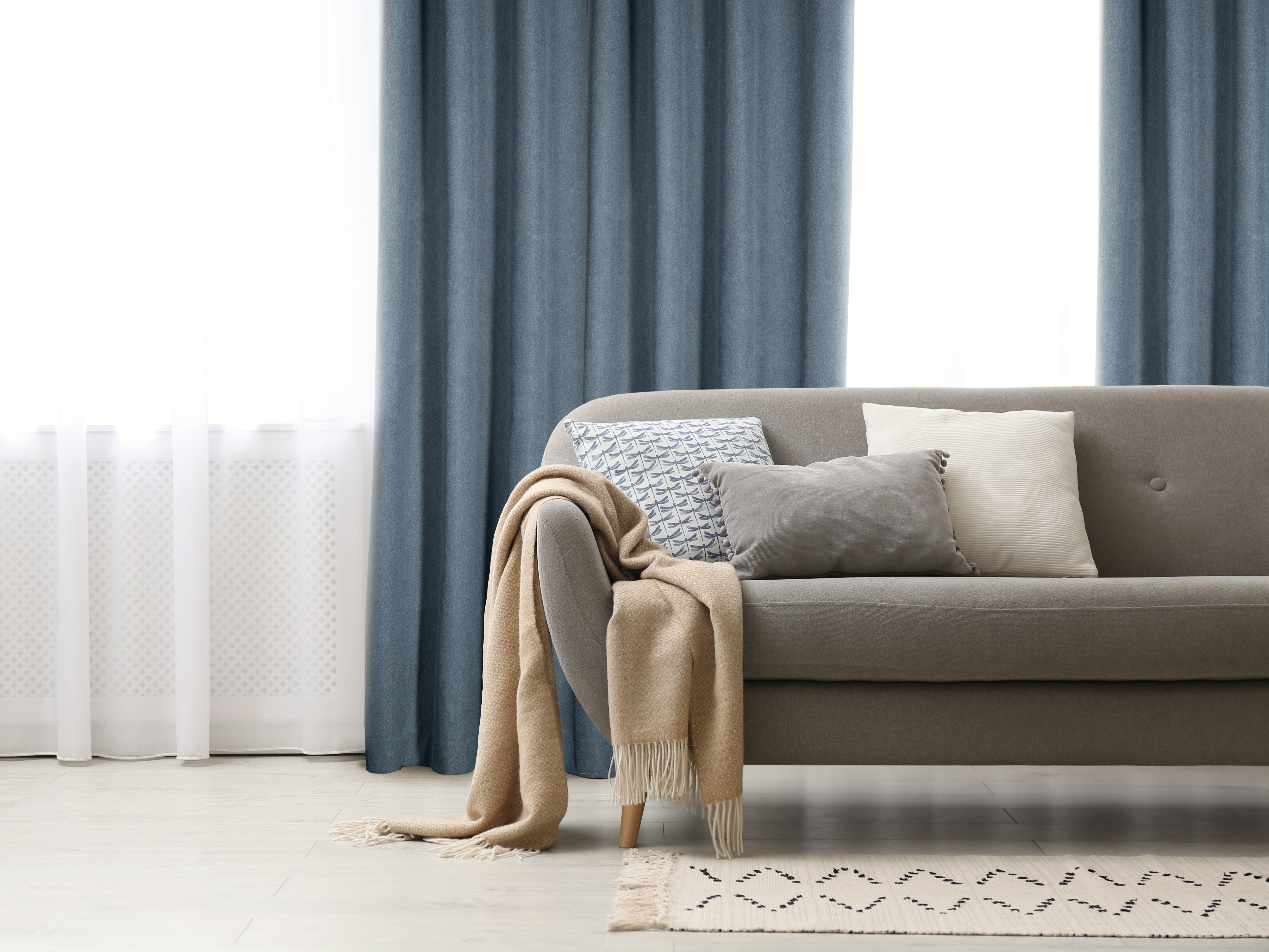 Berlin Textured Blackout Grommet Curtain 52" x 108"-Curtains-DECOROLALA