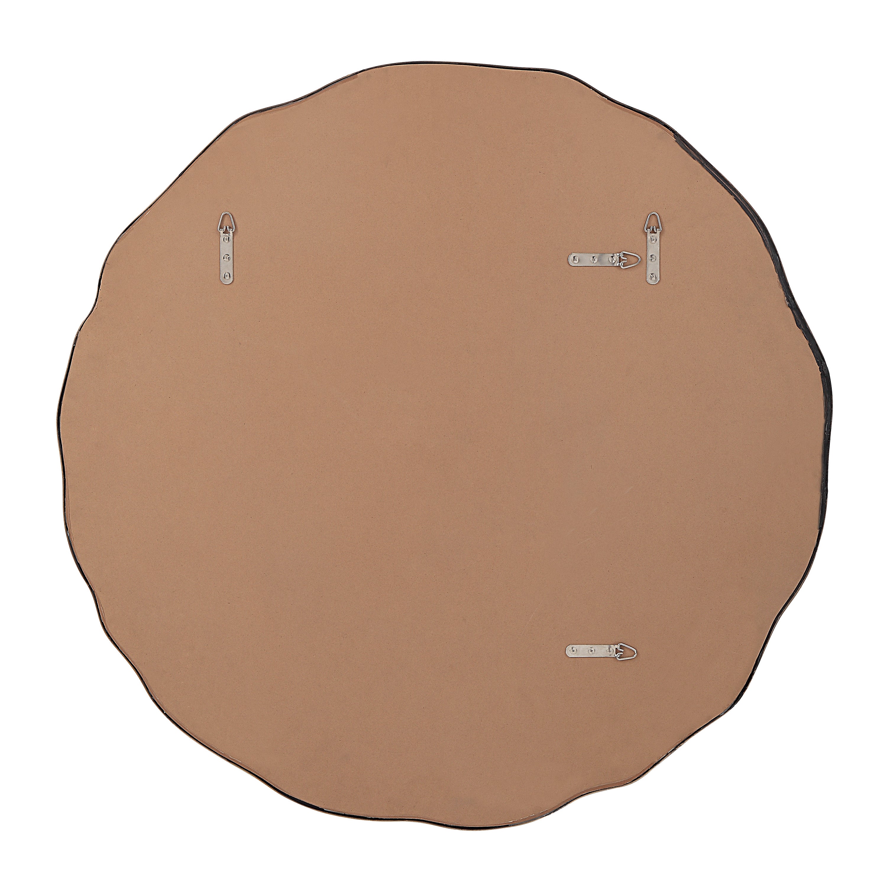 Bern 40" Tall Round Irregular Mirror, Antique Brushed Brass-Mirror-DECOROLALA