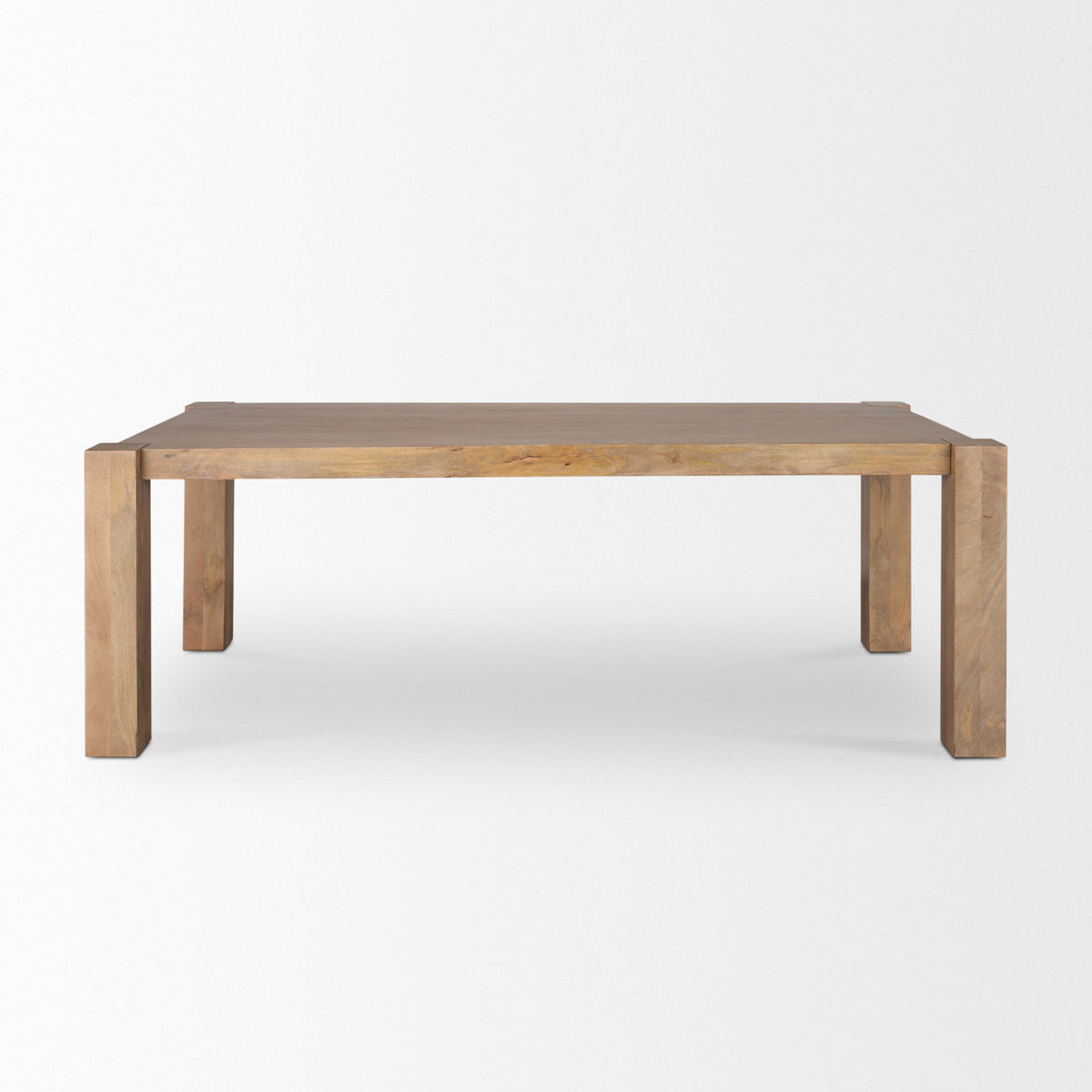Beth 88"L x 42"W Rectangular Dining Table | Modern | Light Brown Wood | Seats 8-Dining Tables-DECOROLALA
