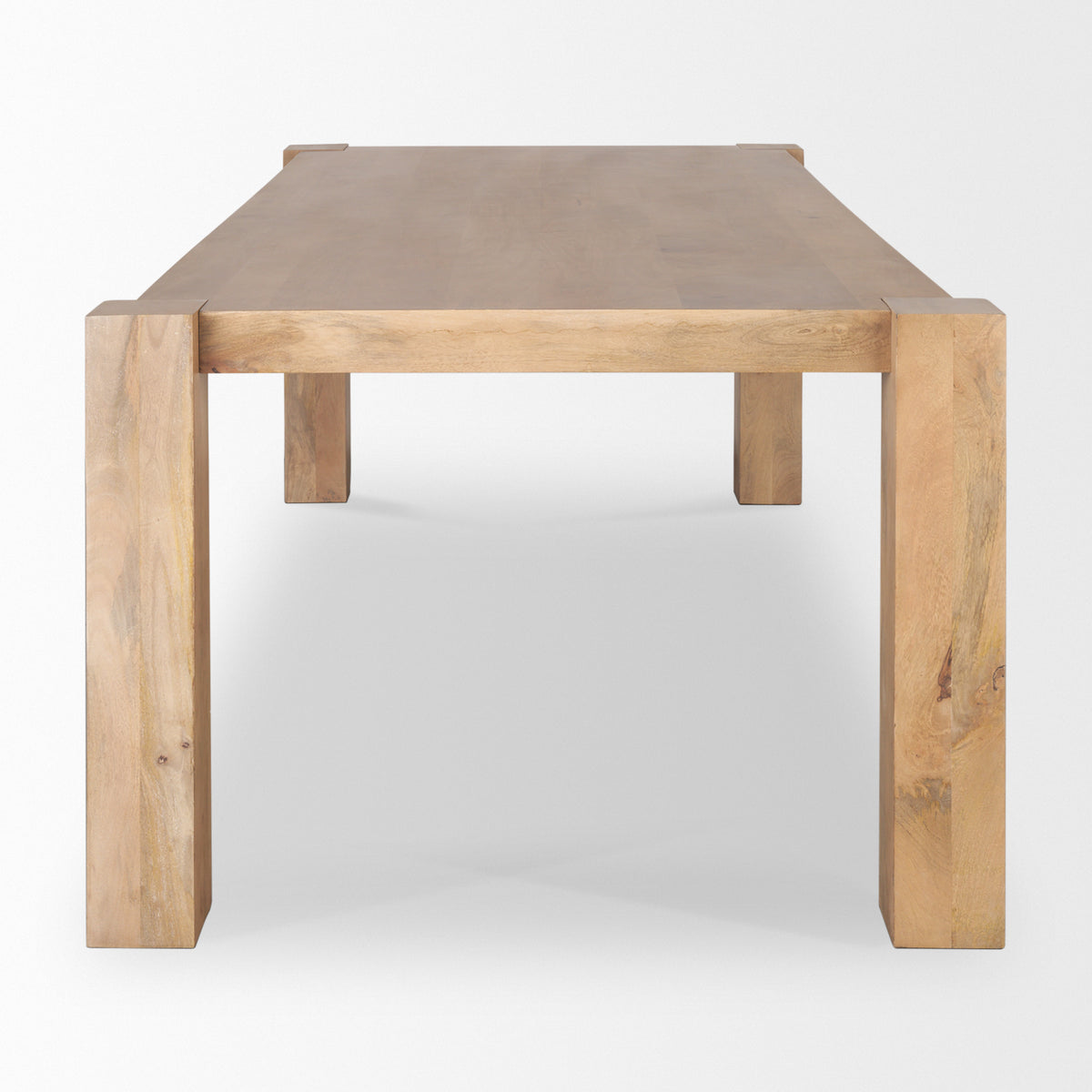 Beth 88"L x 42"W Rectangular Dining Table | Modern | Light Brown Wood | Seats 8-Dining Tables-DECOROLALA