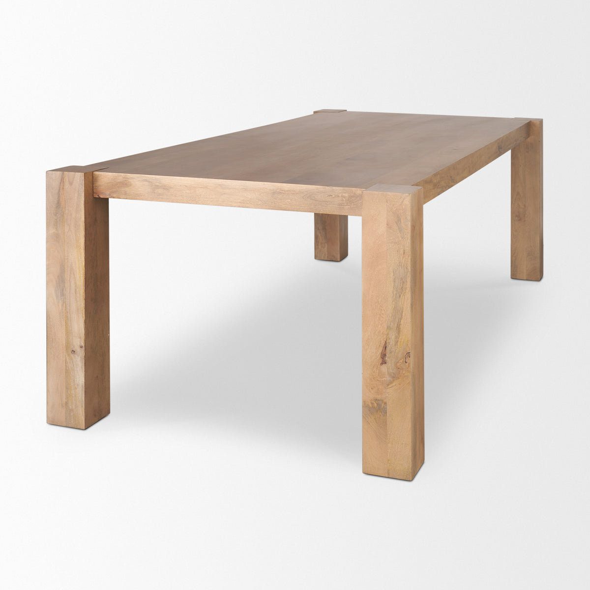 Beth 88"L x 42"W Rectangular Dining Table | Modern | Light Brown Wood | Seats 8-Dining Tables-DECOROLALA