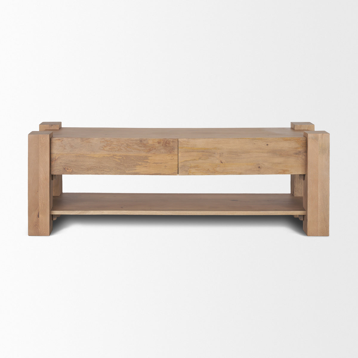 Beth Light Brown Wood Media Console-Media Console-DECOROLALA