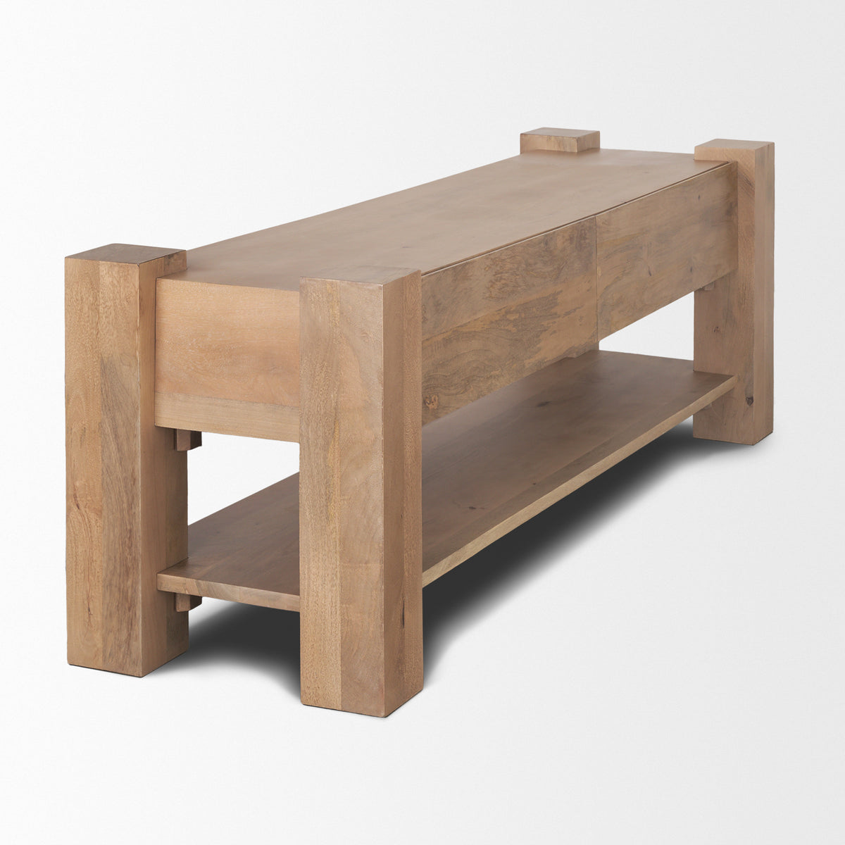 Beth Light Brown Wood Media Console-Media Console-DECOROLALA