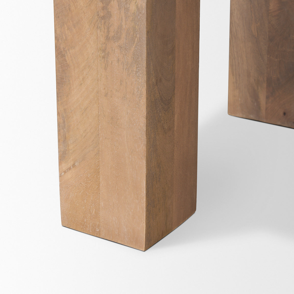 Beth Light Brown Wood Square Accent Table-Accent Tables-DECOROLALA