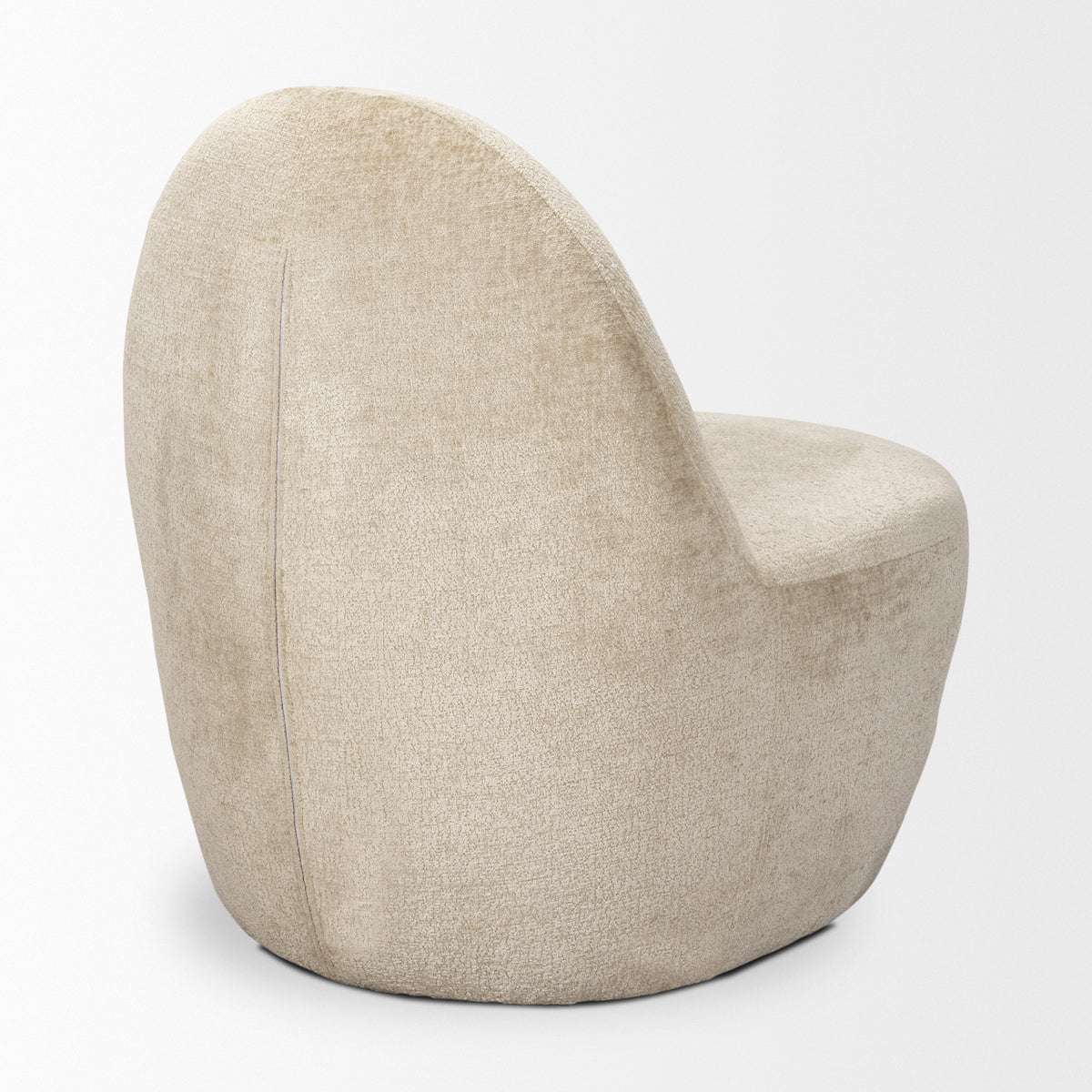 Beverly Chenille Accent Chair - Beige-Accent Chairs-DECOROLALA
