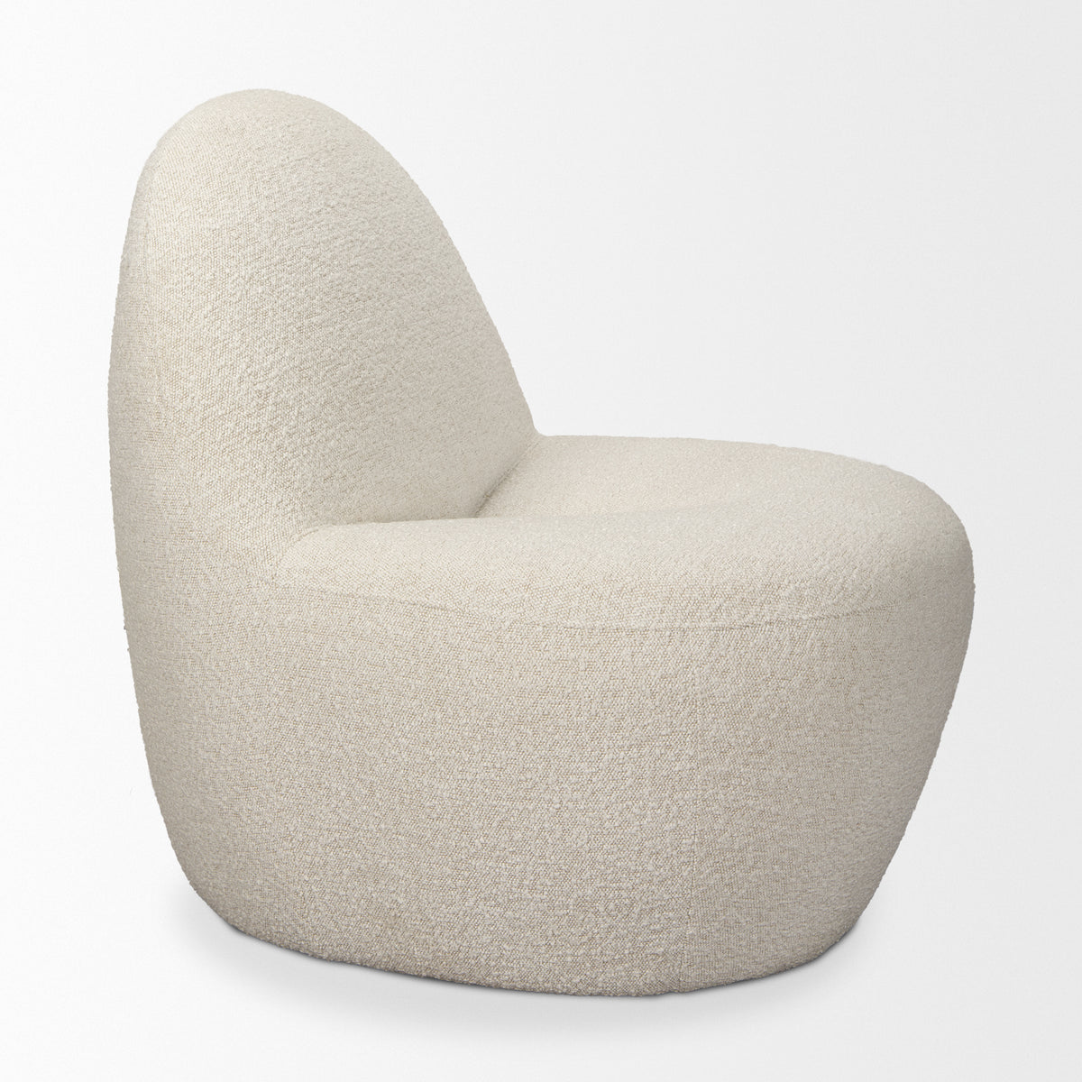 Beverly Chenille Accent Chair - Beige-Accent Chairs-DECOROLALA