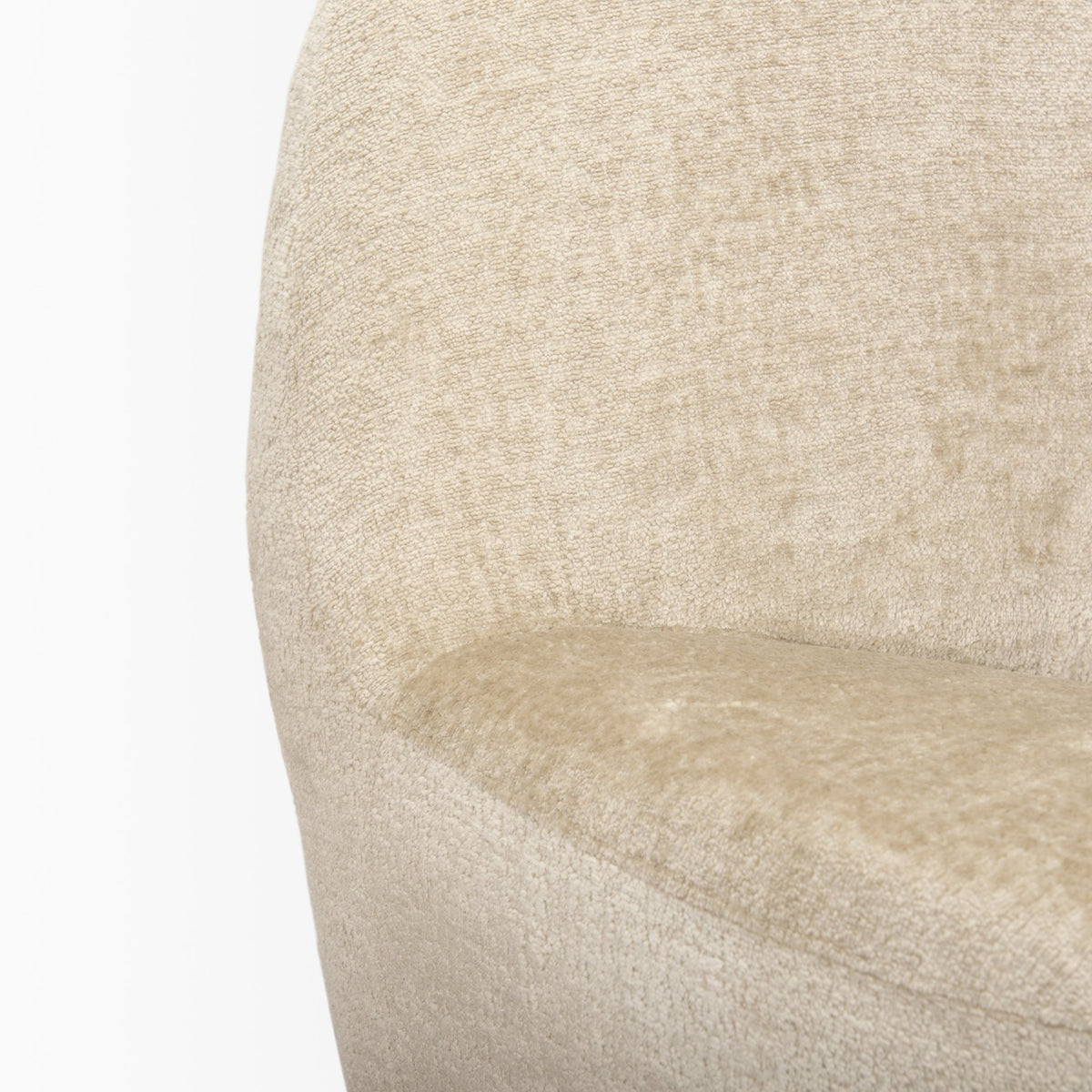 Beverly Chenille Accent Chair - Beige-Accent Chairs-DECOROLALA